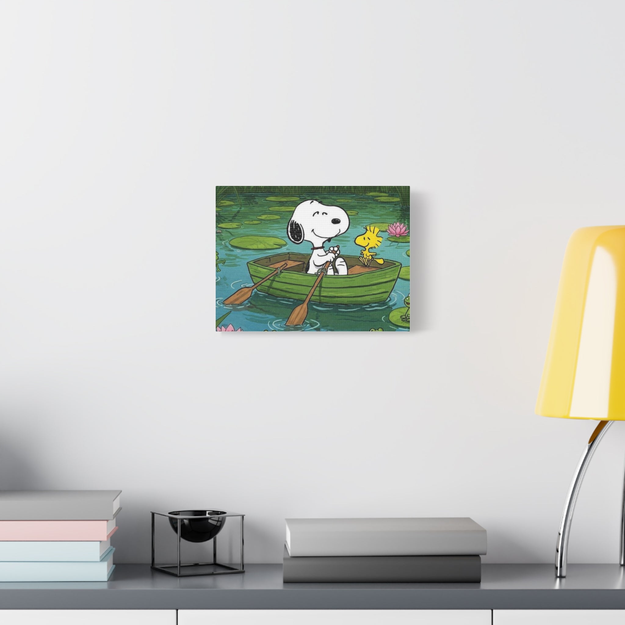 Snoopy Rowboat Canvas