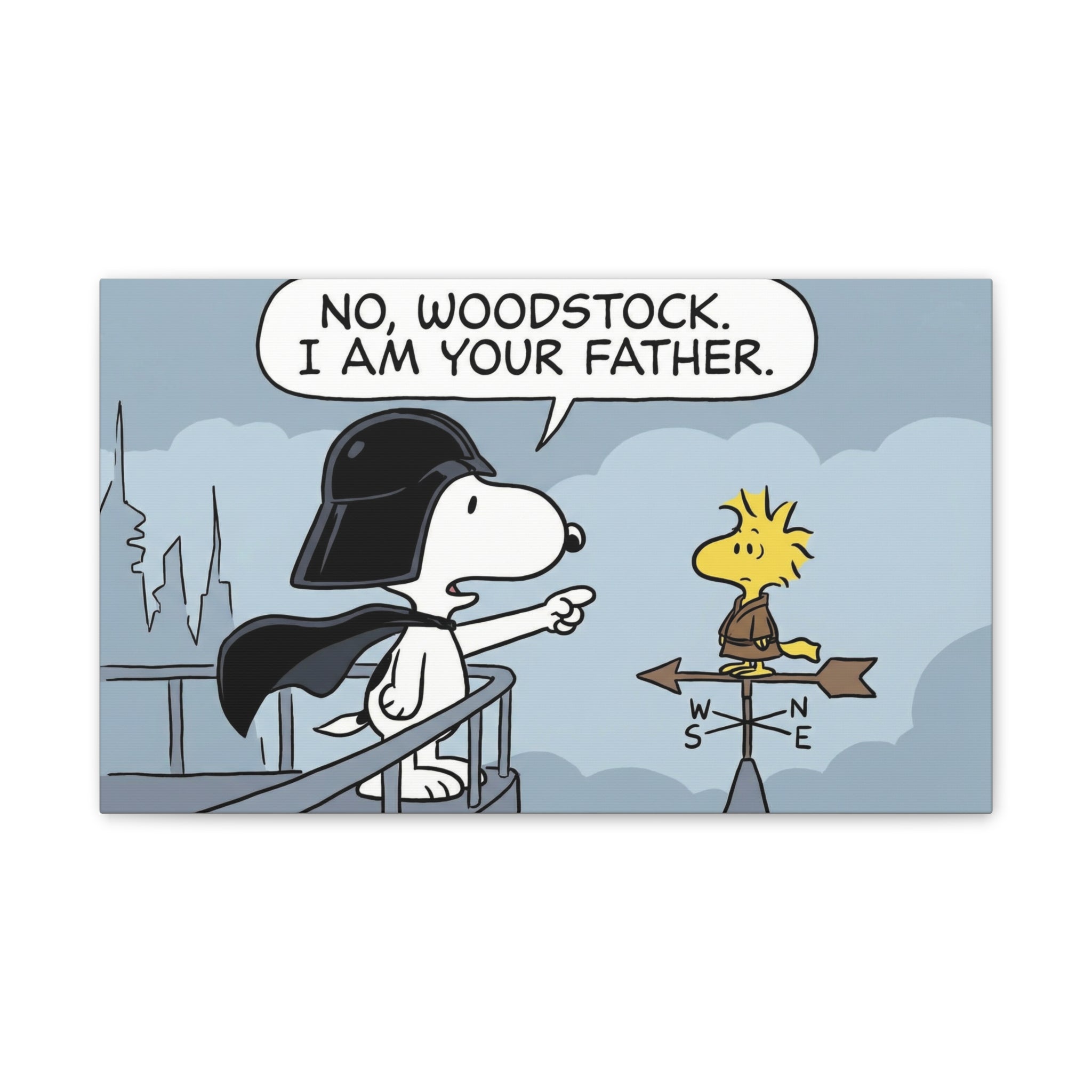 Snoopy Vader Comic Canvas