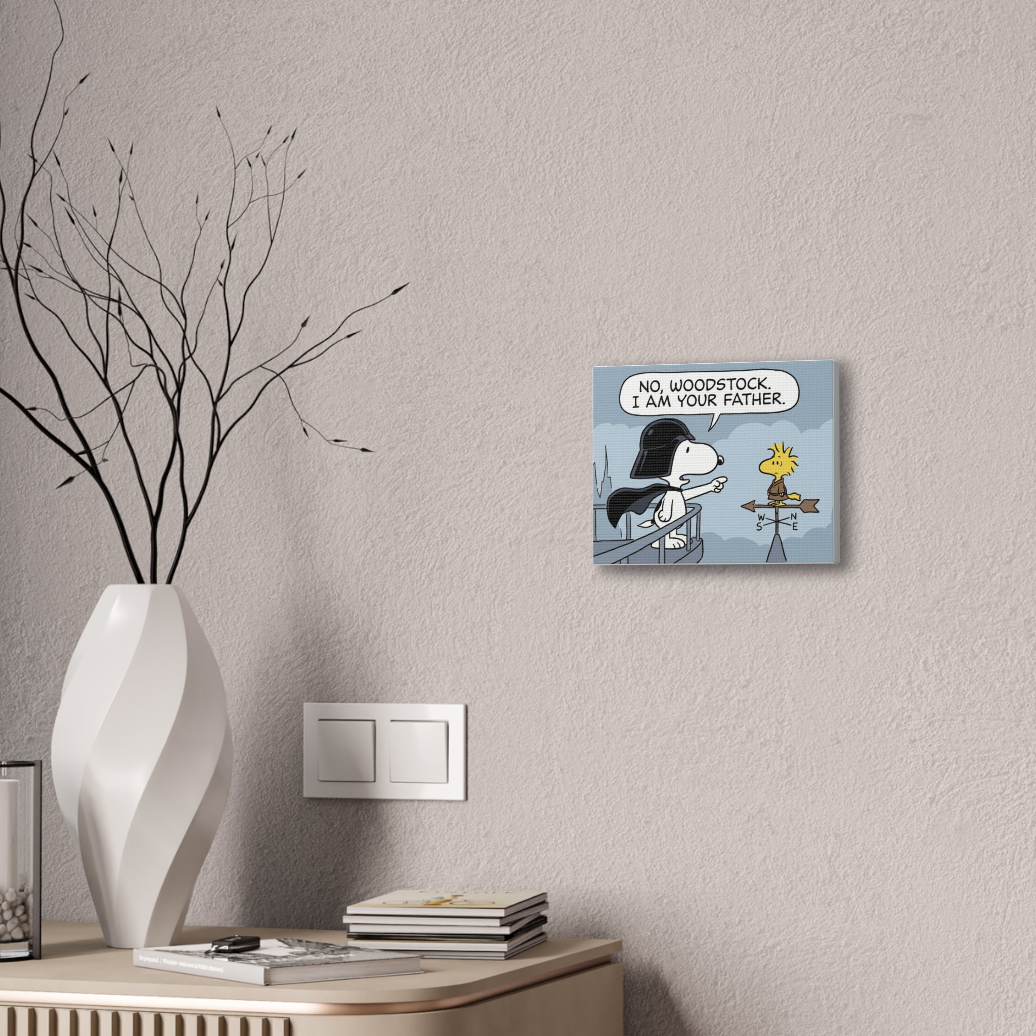 Snoopy Vader Comic Canvas