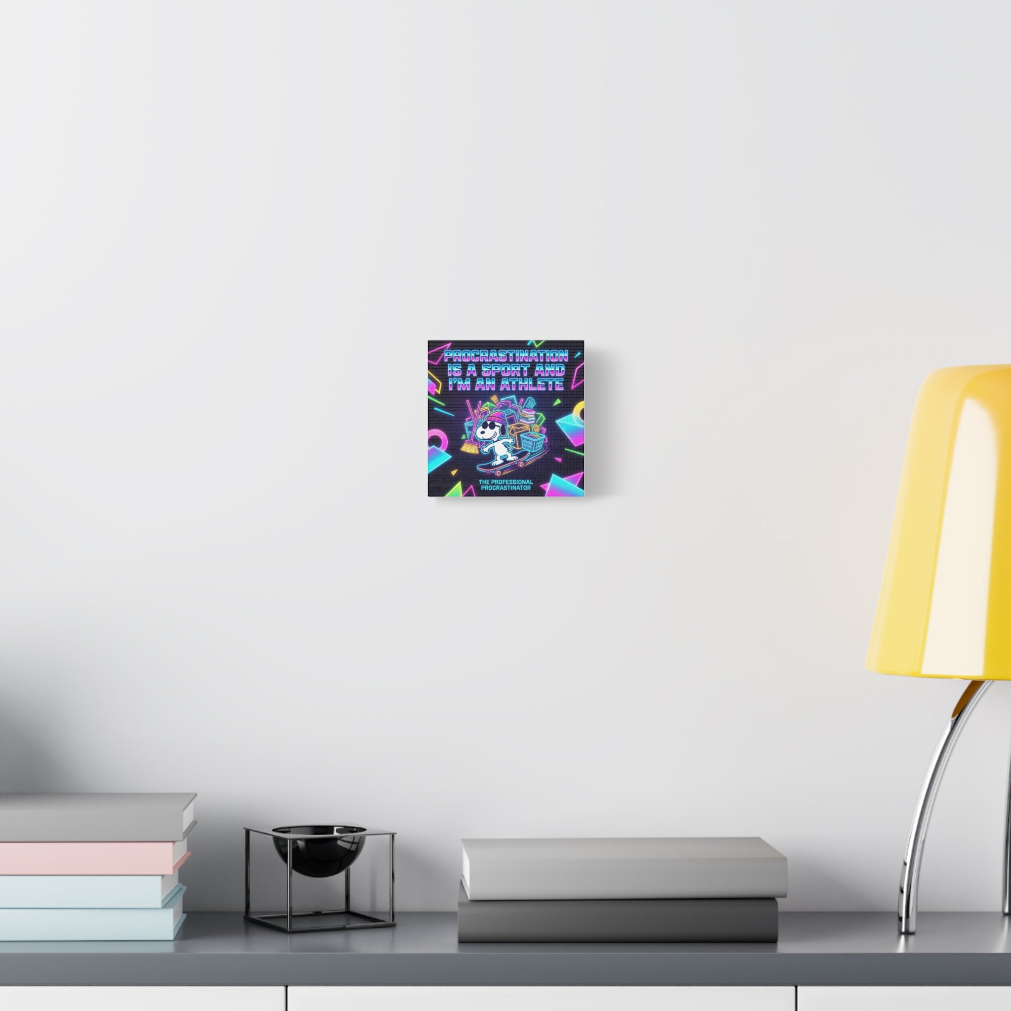 Procrastination Sport Snoopy Canvas
