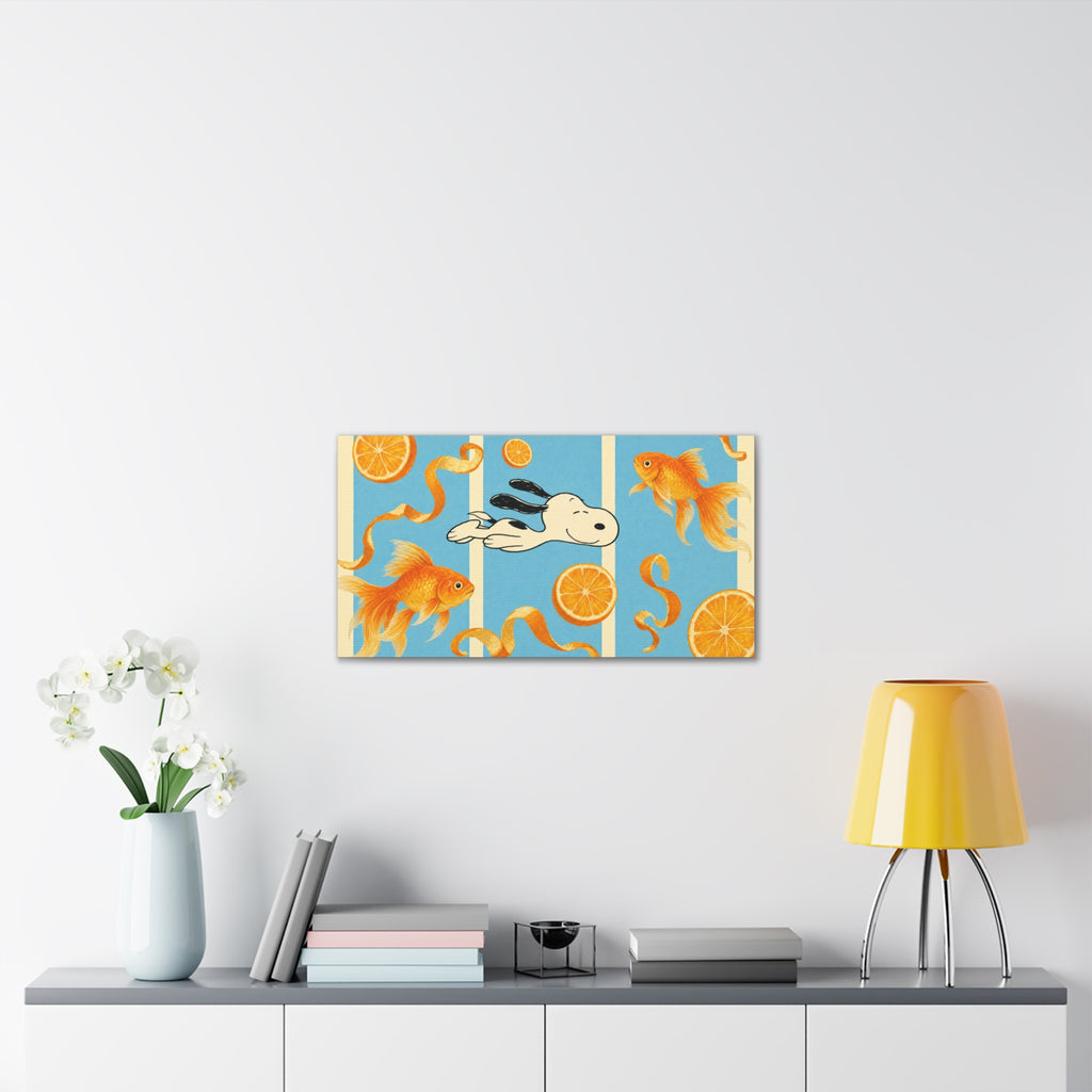 Goldfish Swim Canvas