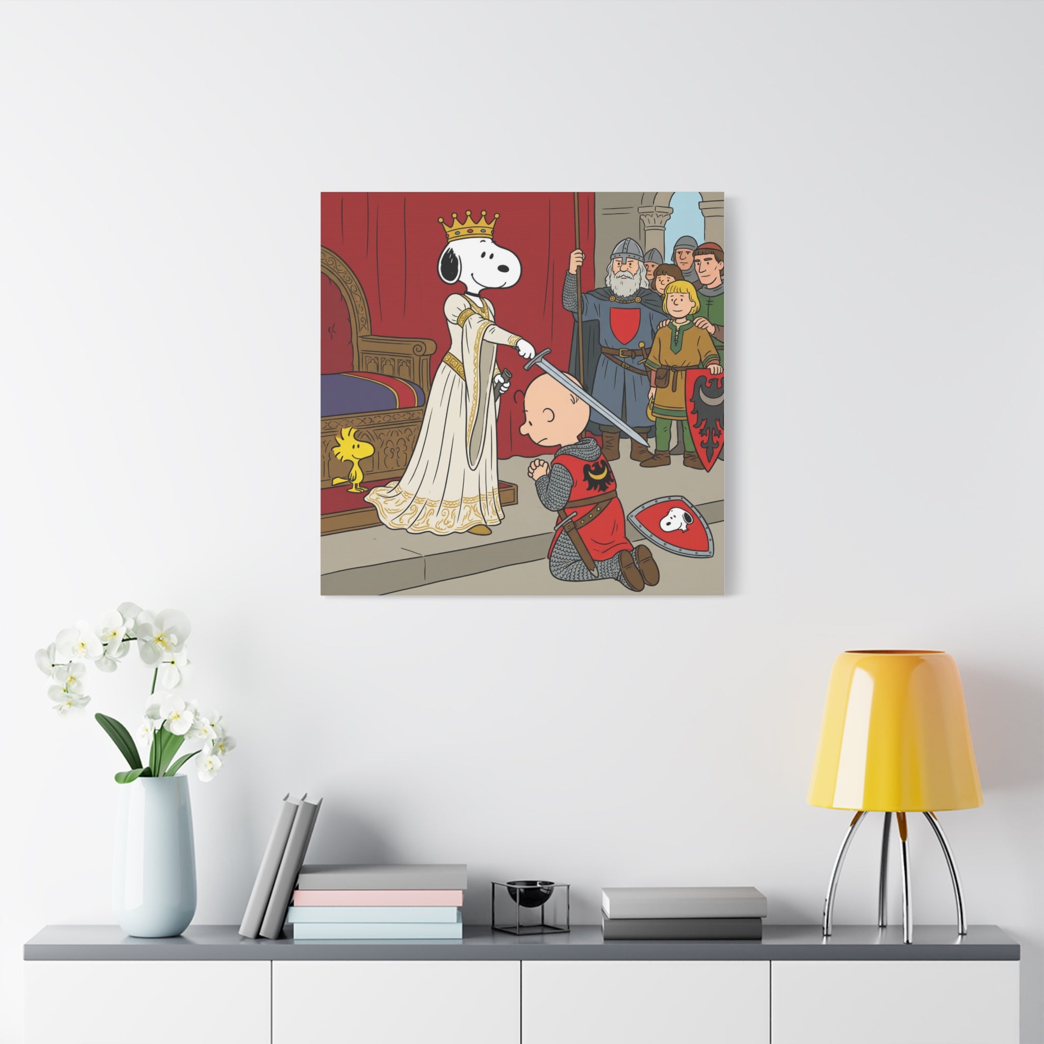 Snoopy Knight Canvas
