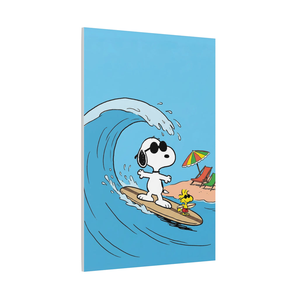 Surfing With Woodstock Canvas