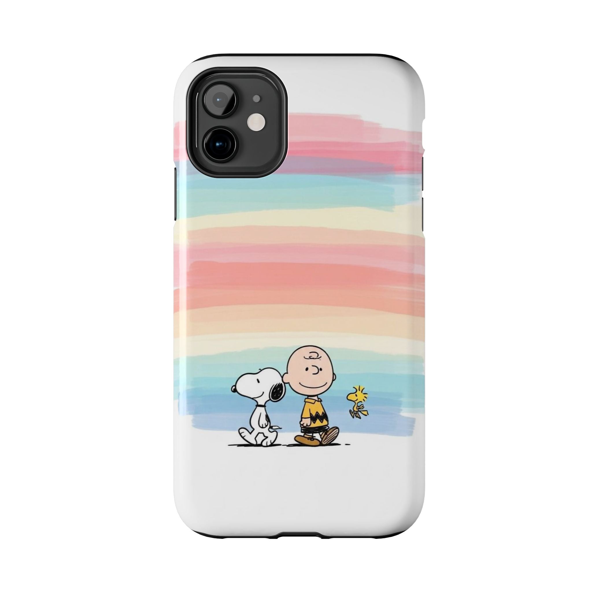 Pastel Stripe Peanuts Phone Case