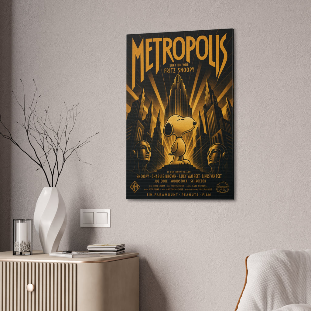 Metropolis Snoopy Canvas