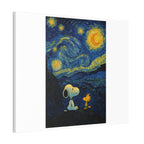 Snoopy Paris Autumn Canvas