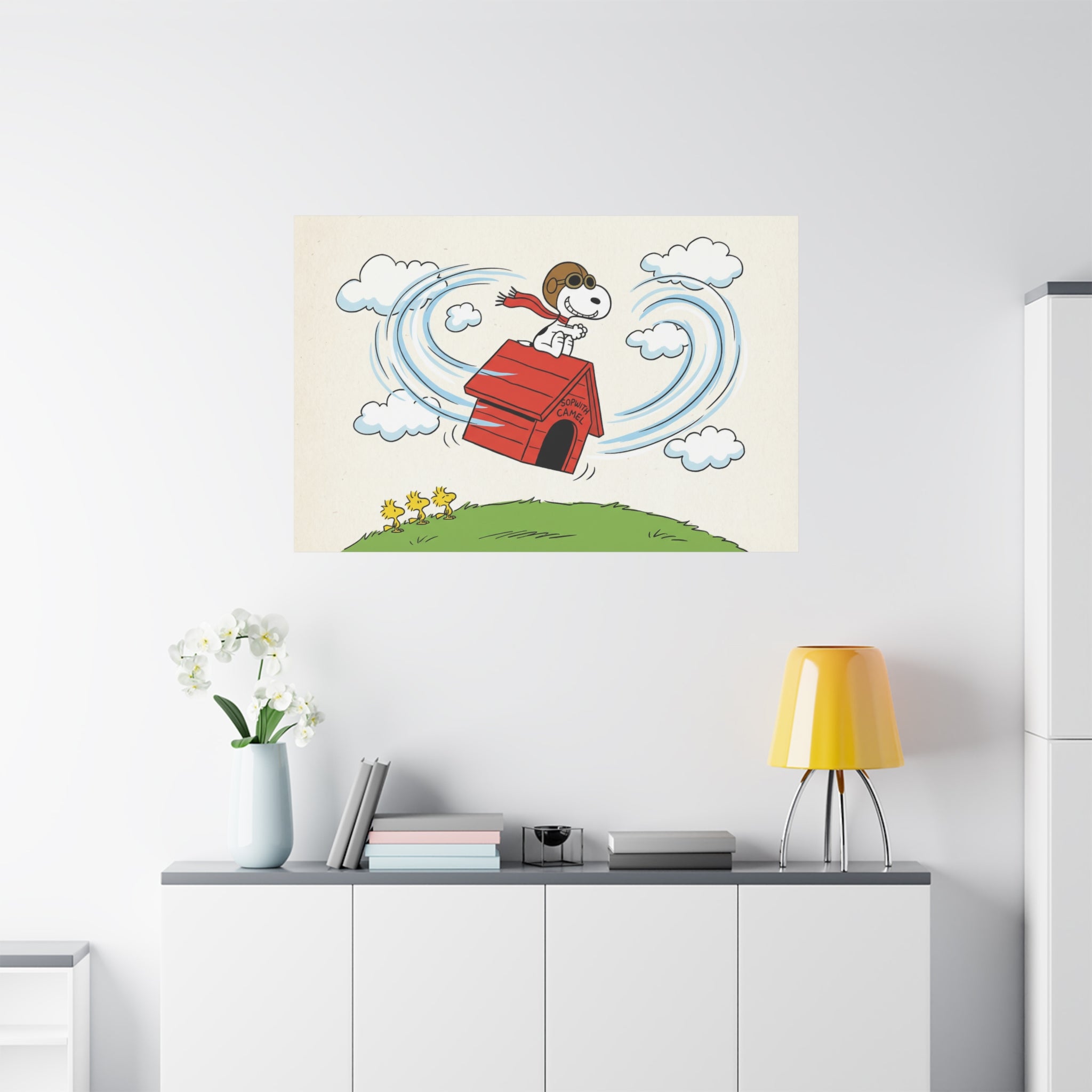 Flying Doghouse Canvas