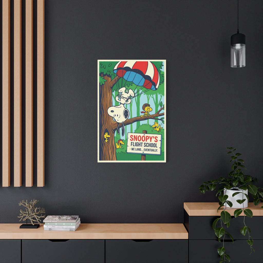 Snoopy Parachute Canvas
