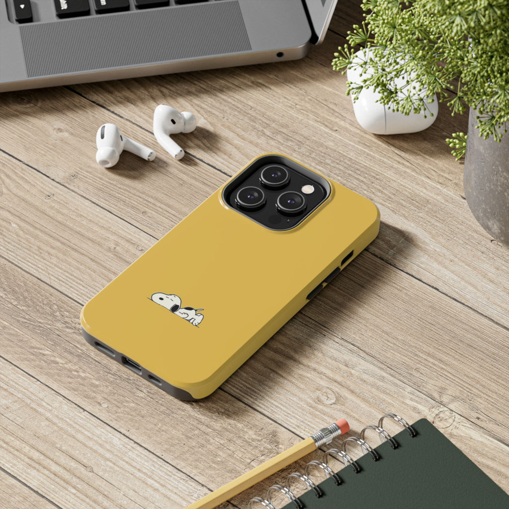 Sleeping Snoopy Yellow Phone Case