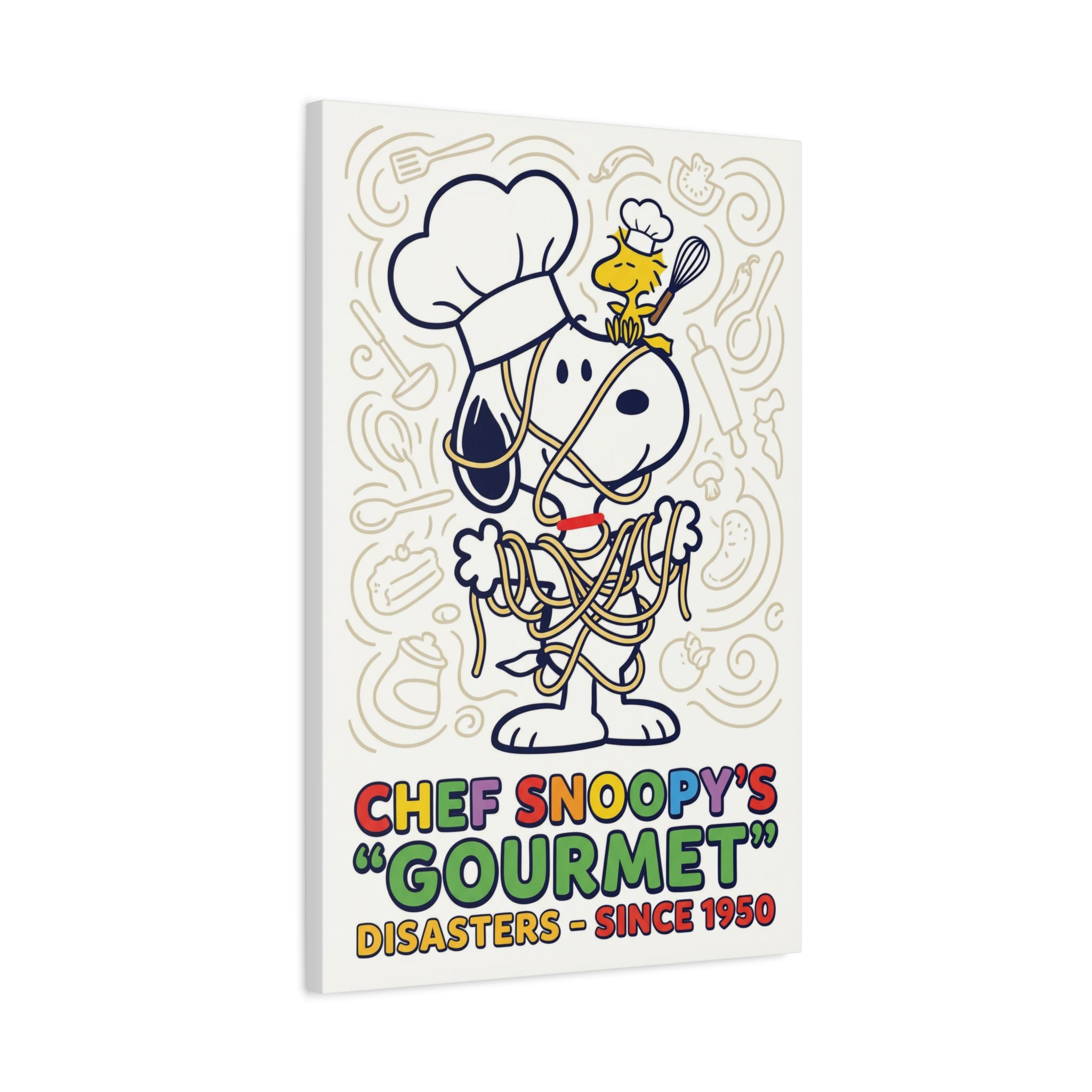 Chef Snoopy Gourmet Canvas