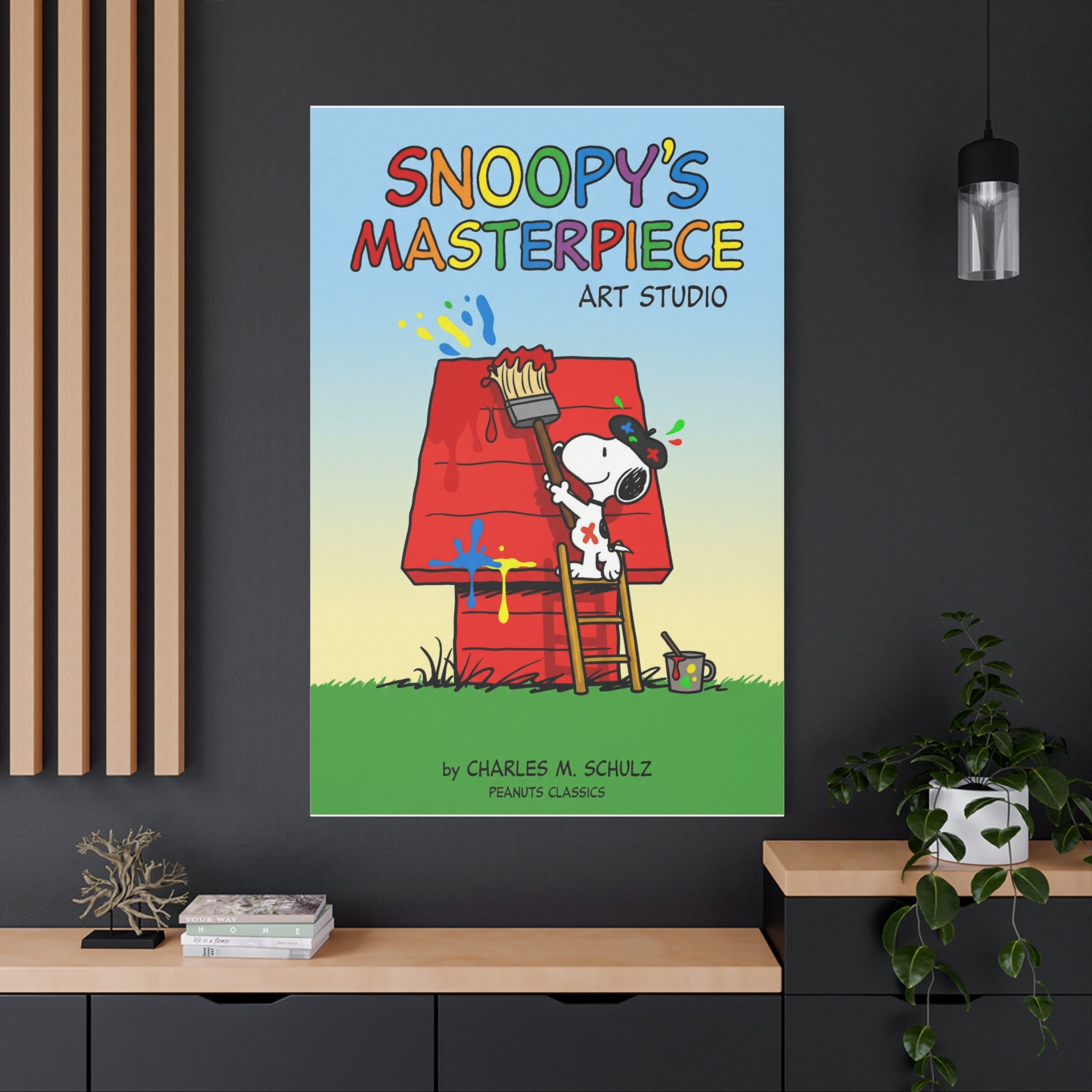 Painting Doghouse Canvas