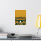 Snoopy in Sunflower Field Canvas