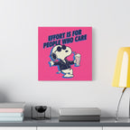 Snoopy Effort Quote Canvas