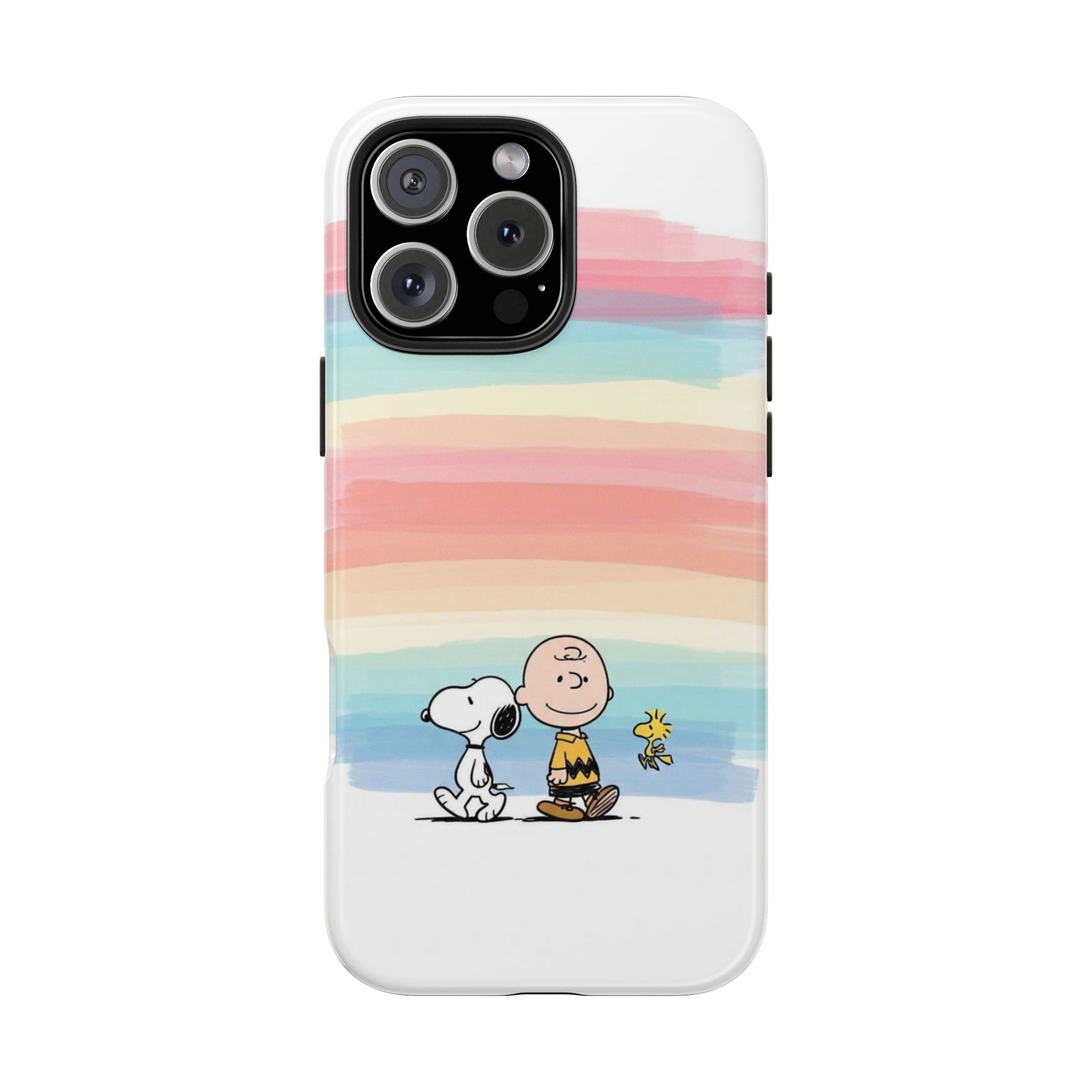 Pastel Stripe Peanuts Phone Case