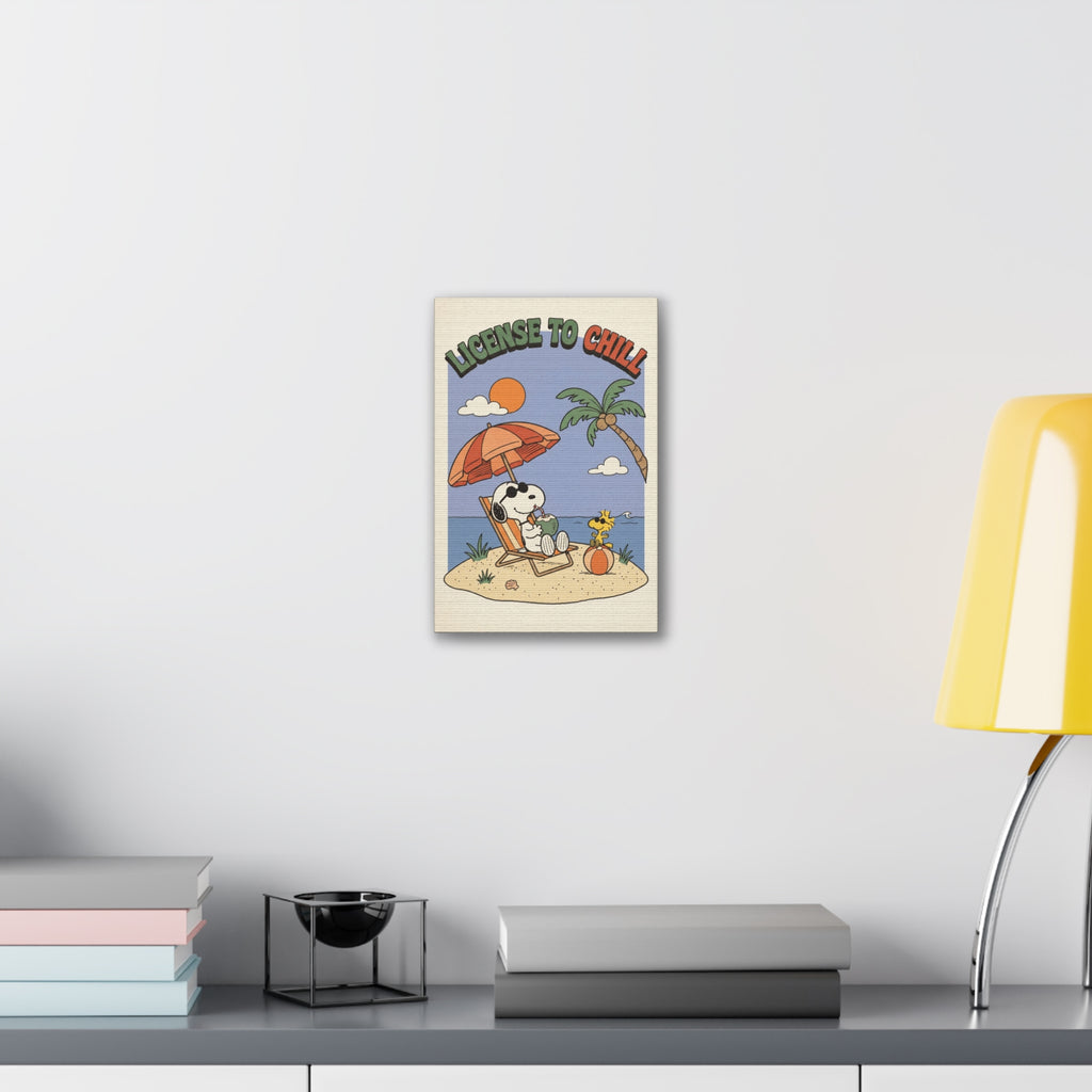 Snoopy License To Chill Canvas