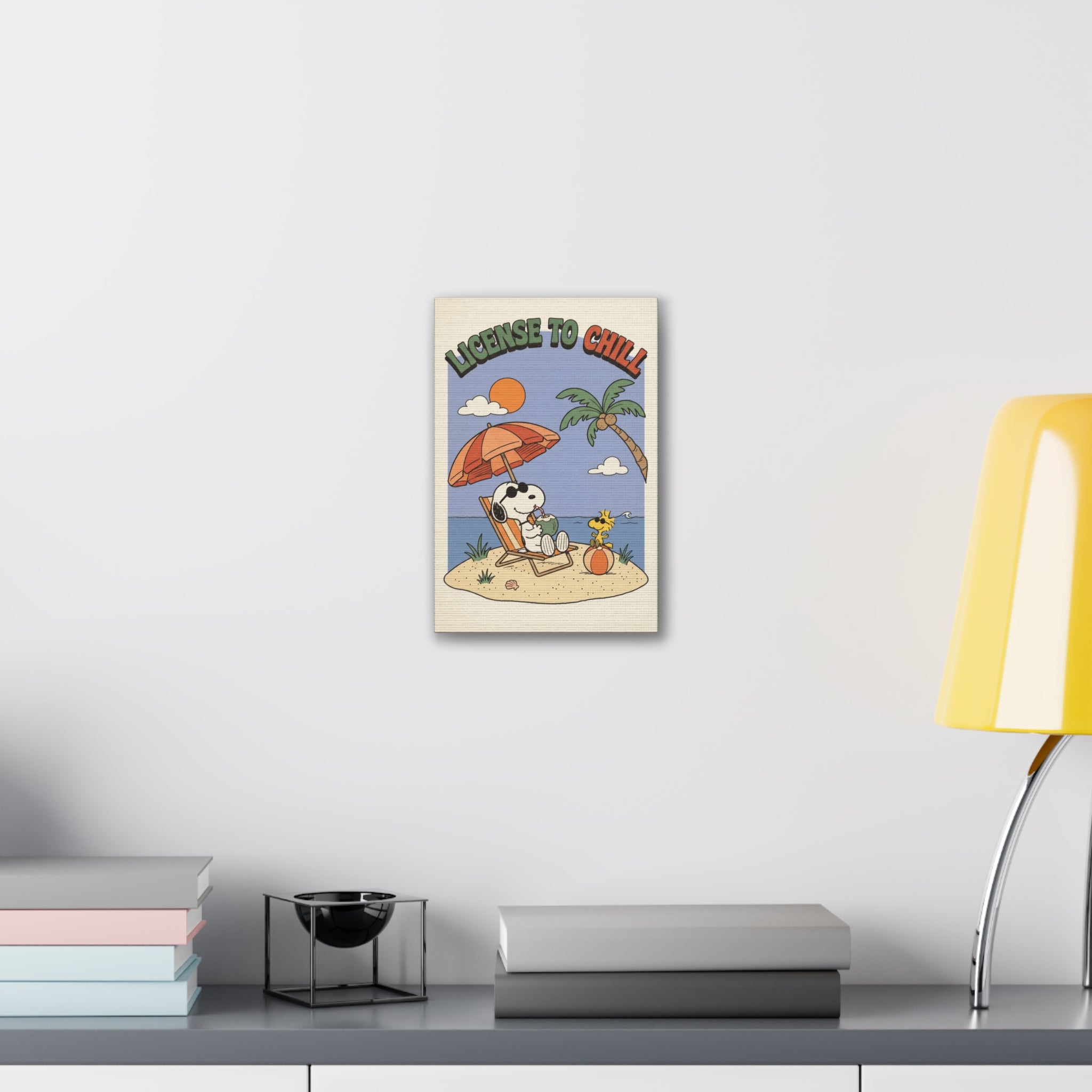 Snoopy License To Chill Canvas