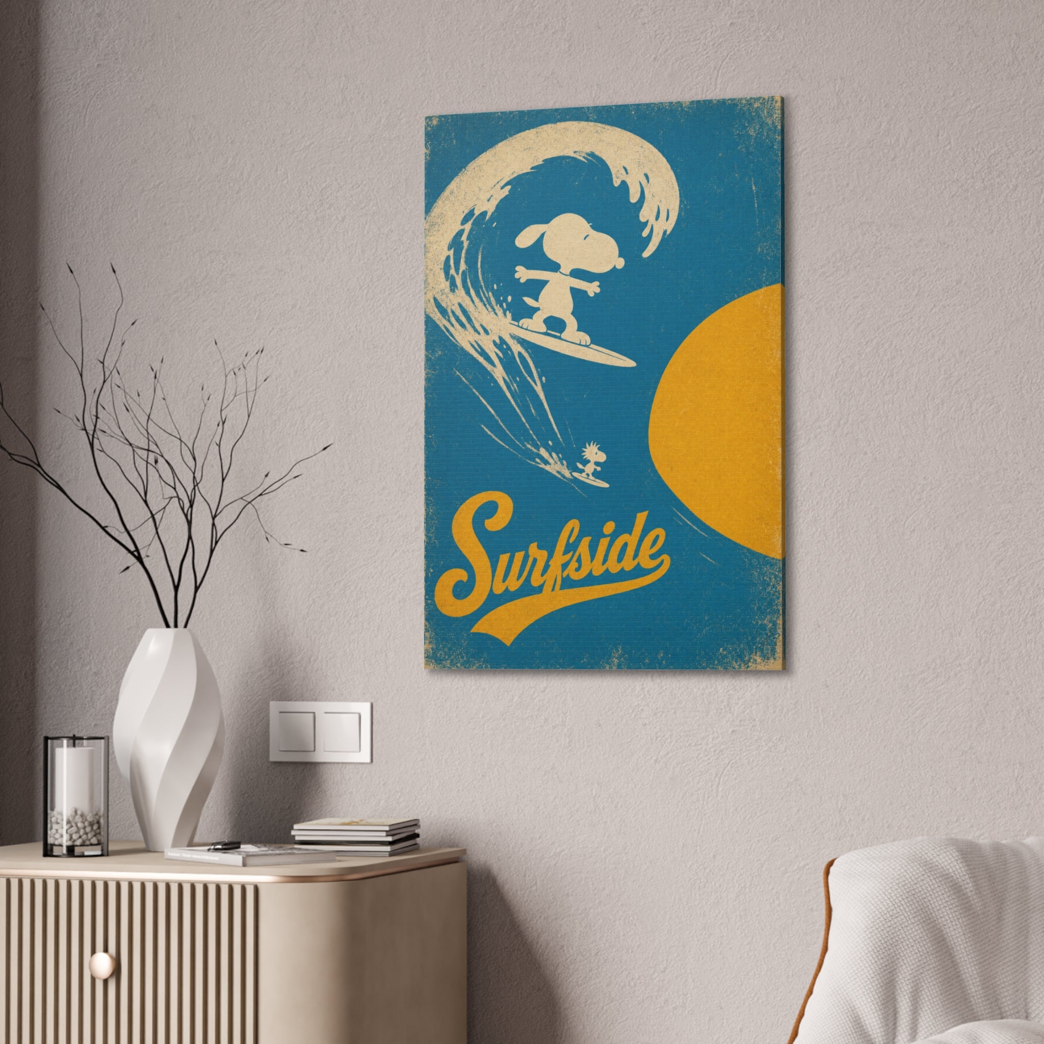Surfside Snoopy Canvas
