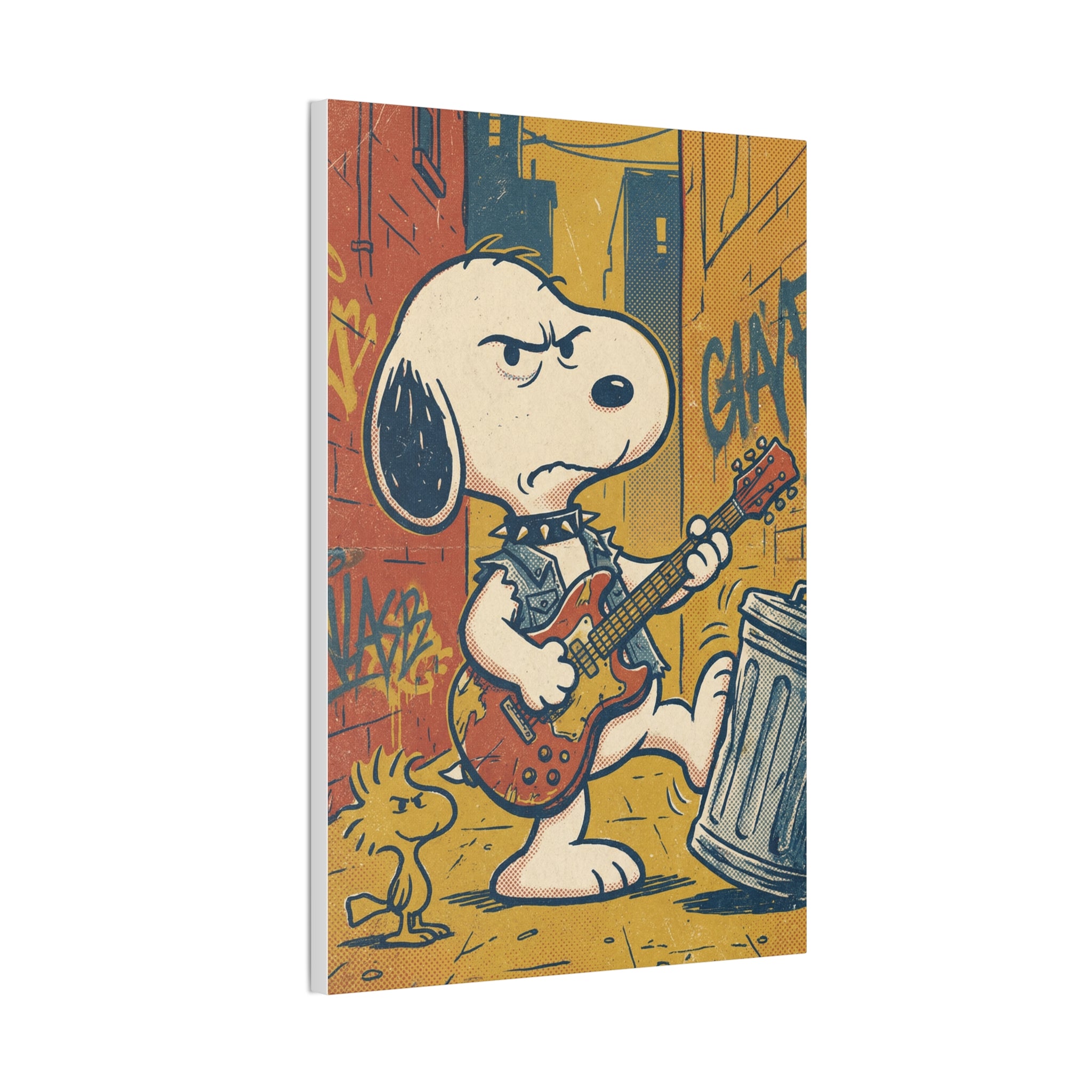 Grunge Rock Snoopy Canvas