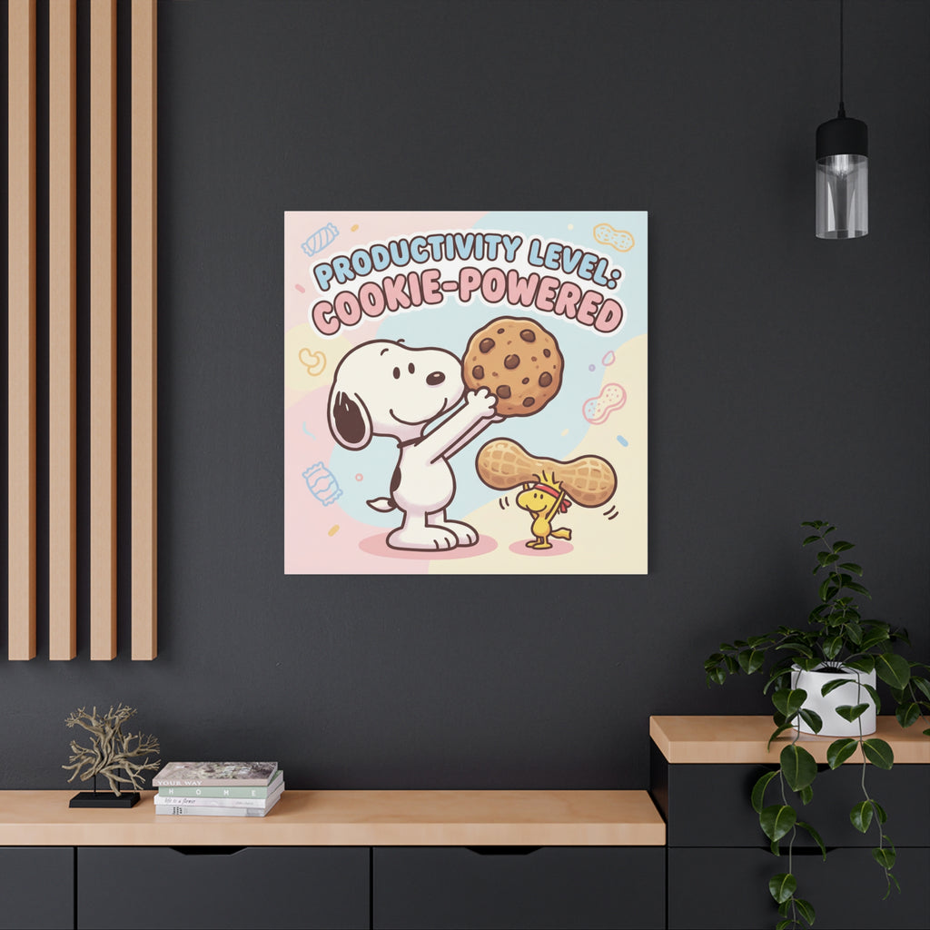 Cookie Powered Snoopy Canvas