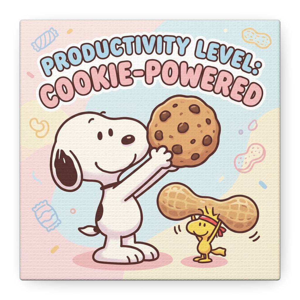 Cookie Powered Snoopy Canvas