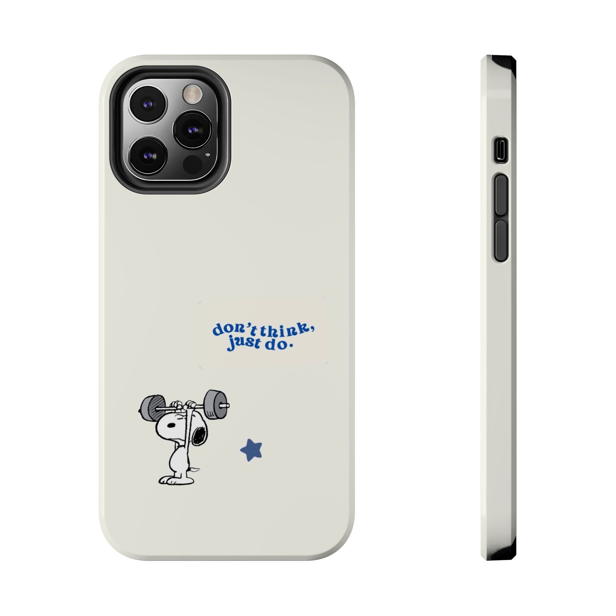 Snoopy Weightlifting Phone Case