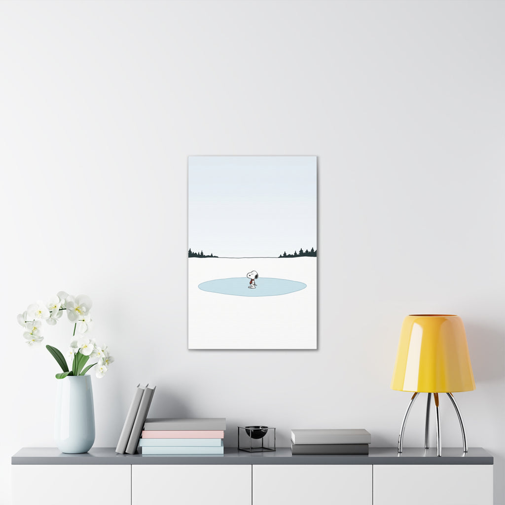 Snoopy Ice Rink Canvas