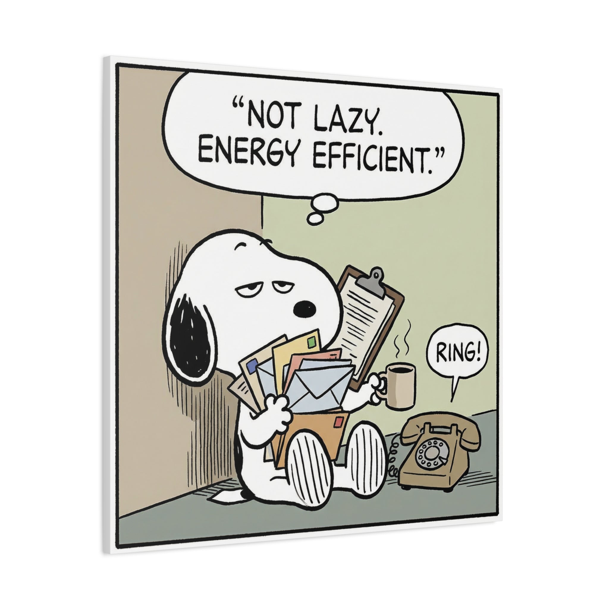 Energy Efficient Snoopy Canvas