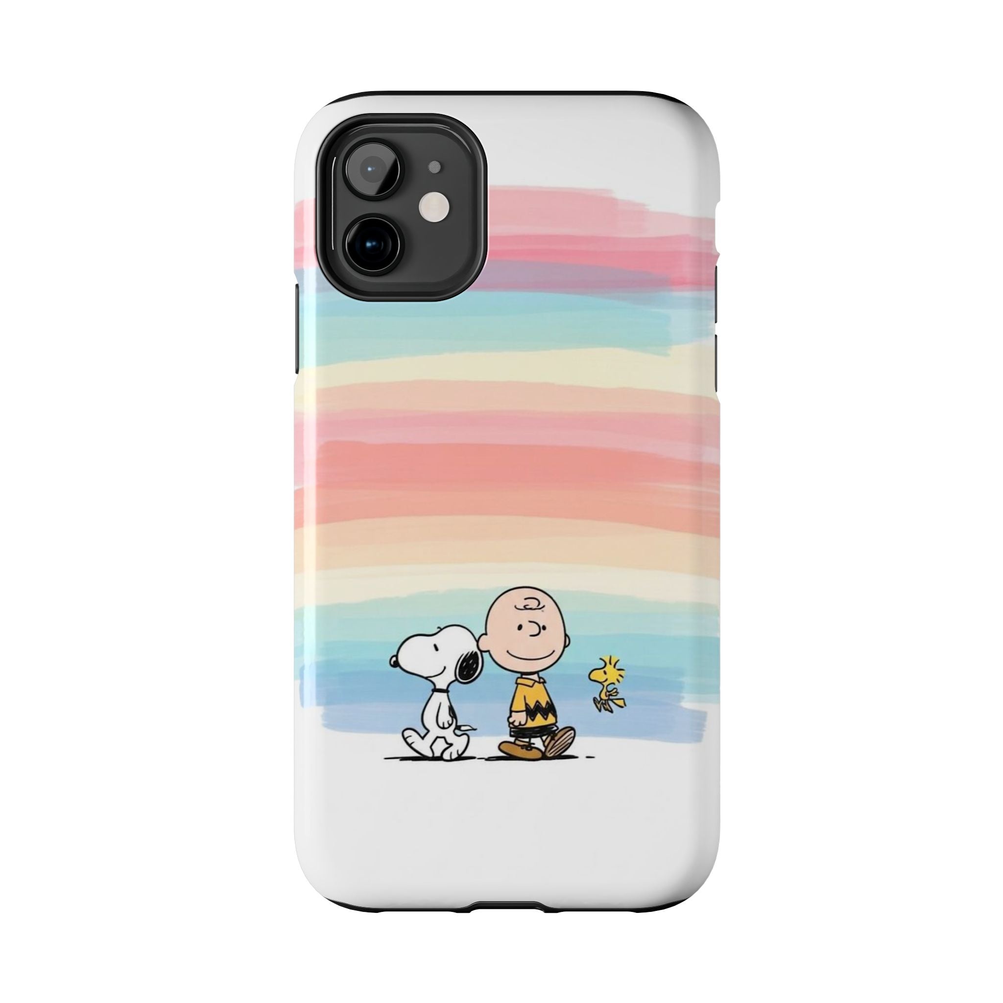 Rainbow Stripe Snoopy Phone Case
