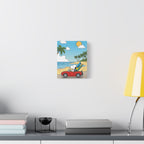 Snoopy Surfboard Beach Drive Canvas