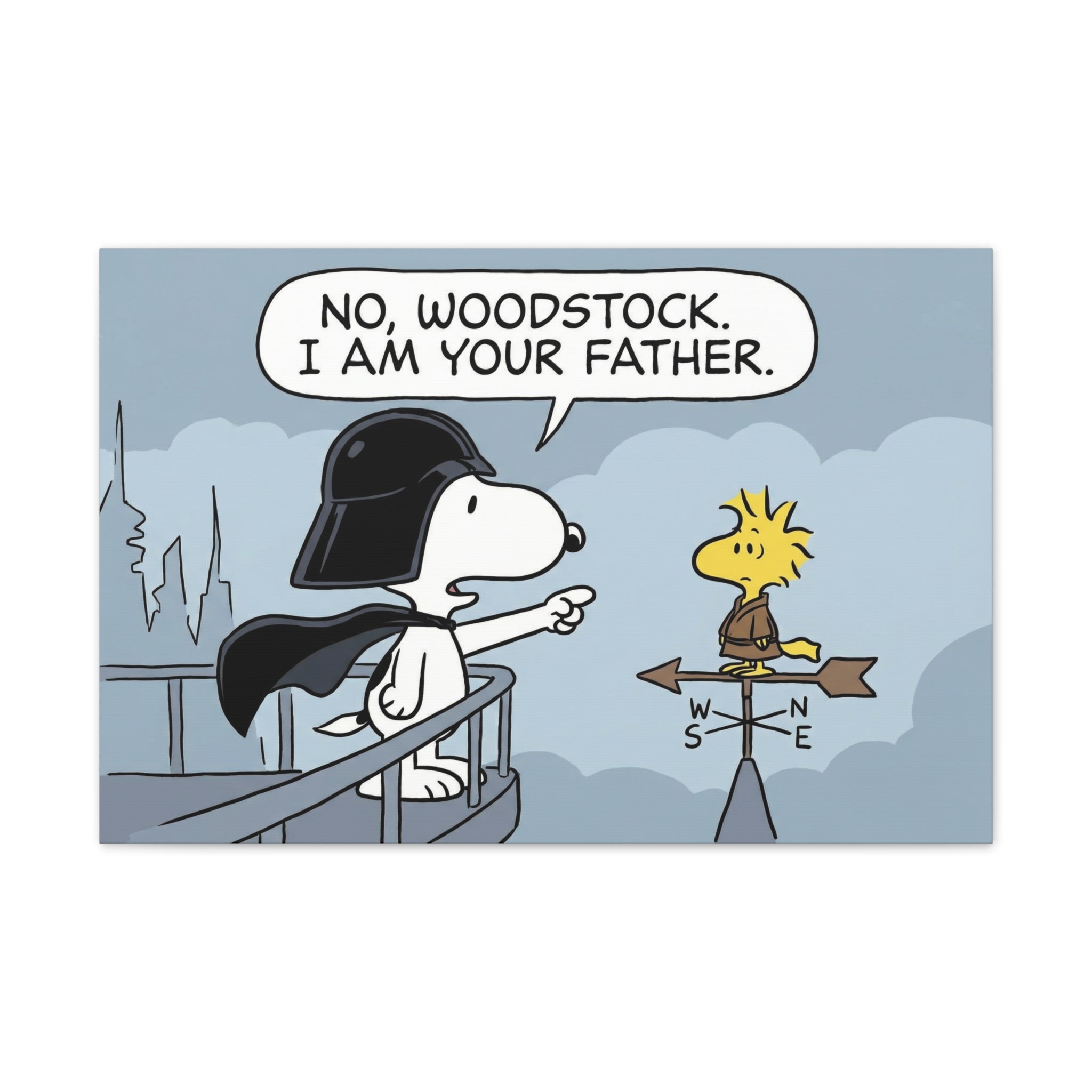 Snoopy Vader Comic Canvas