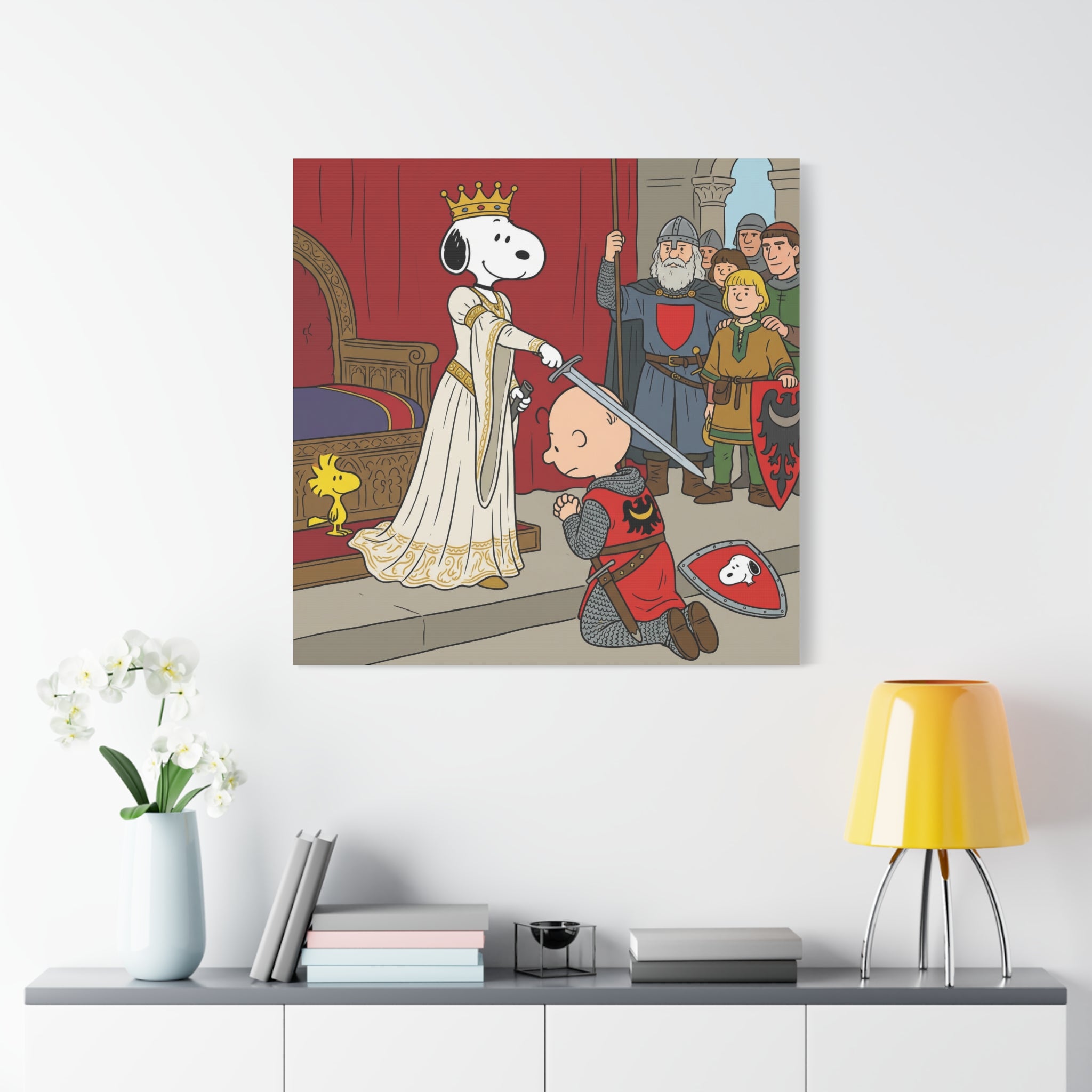 Snoopy Knight Canvas