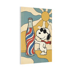 Retro Snoopy Soda Bottle Canvas