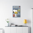 Snoopy Woodstock Poster Canvas