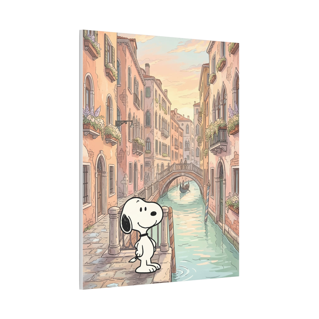 Snoopy in Venice Canvas