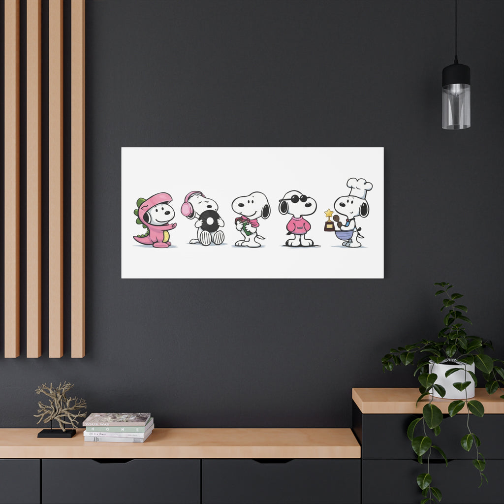 Snoopy Lineup Canvas