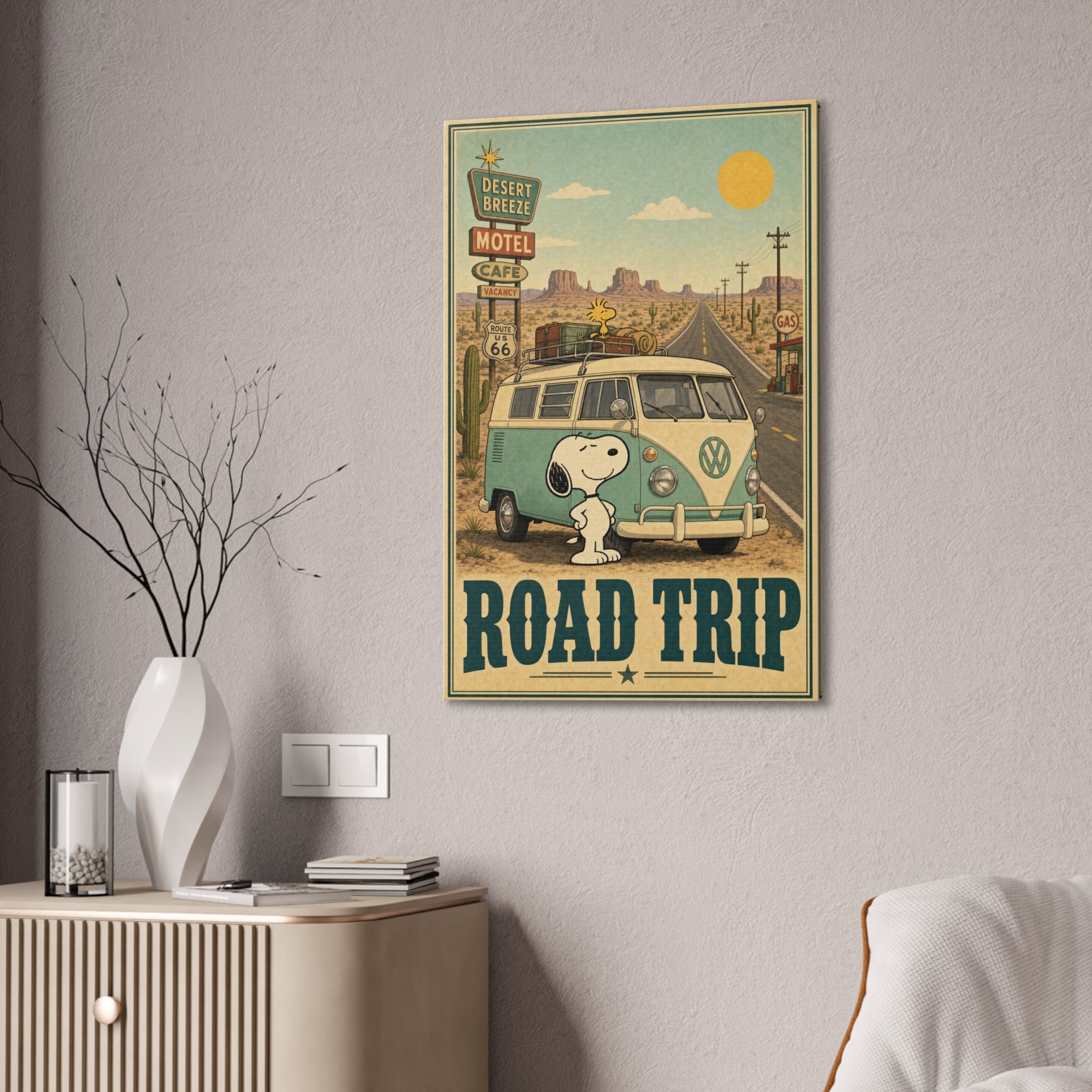 VW Camper Trip Canvas