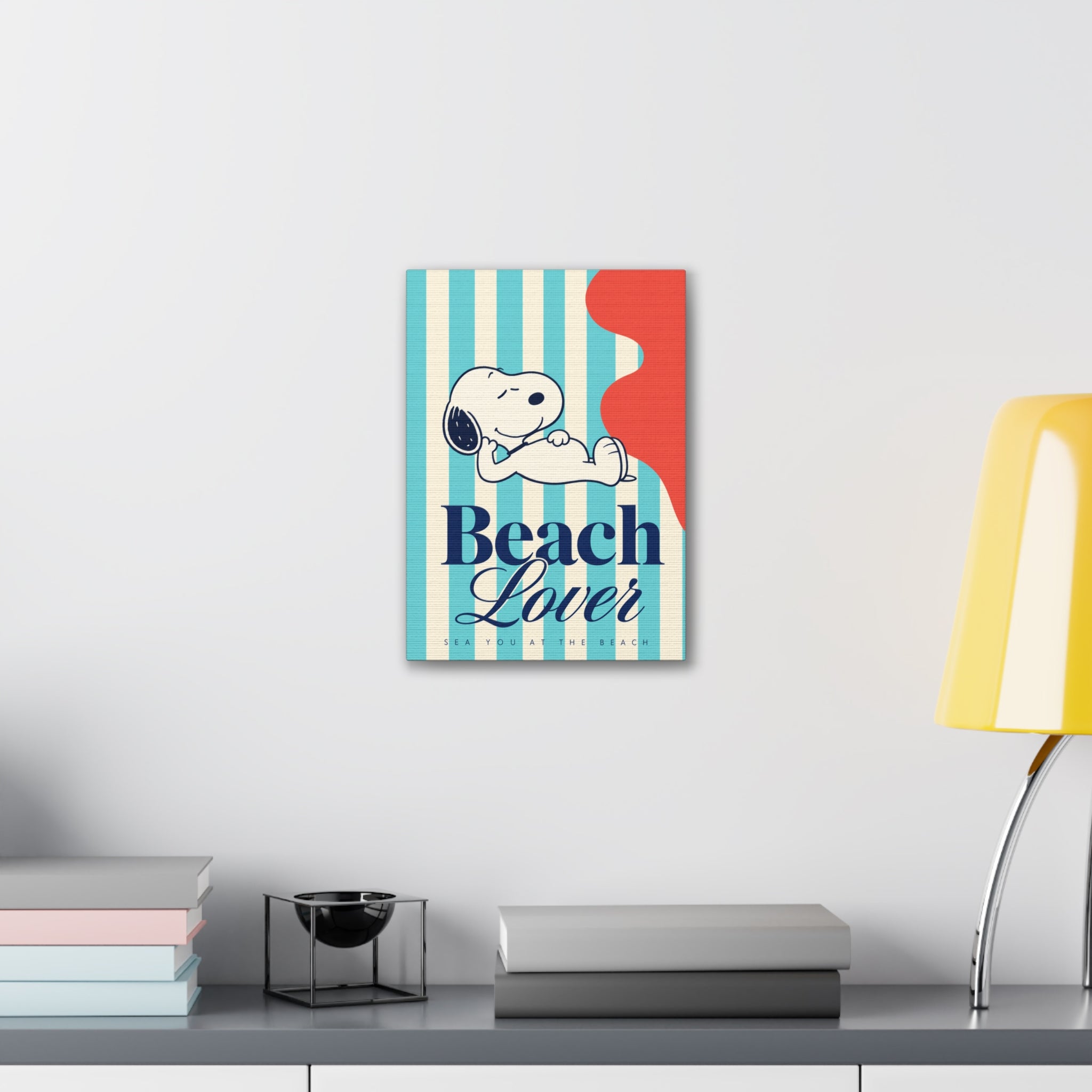 Snoopy Beach Lover Canvas