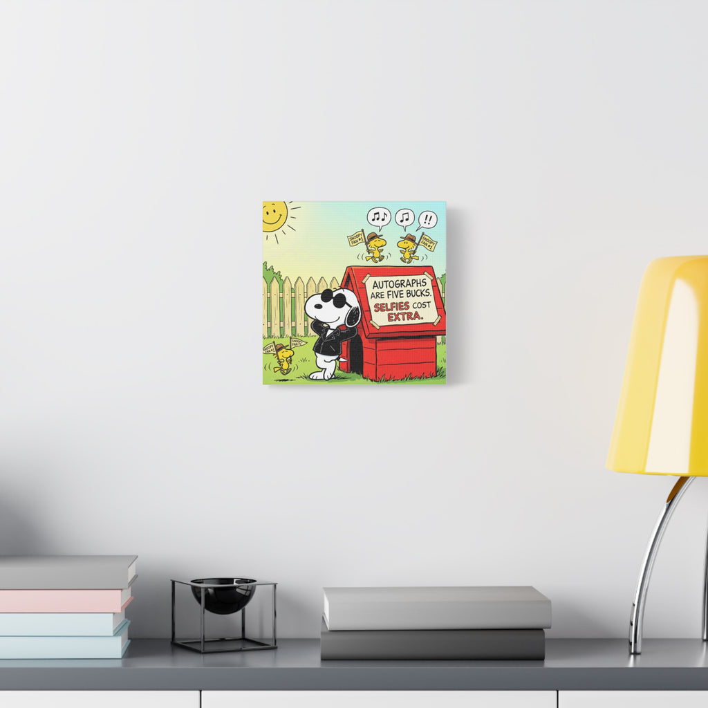 Snoopy Selfies Canvas