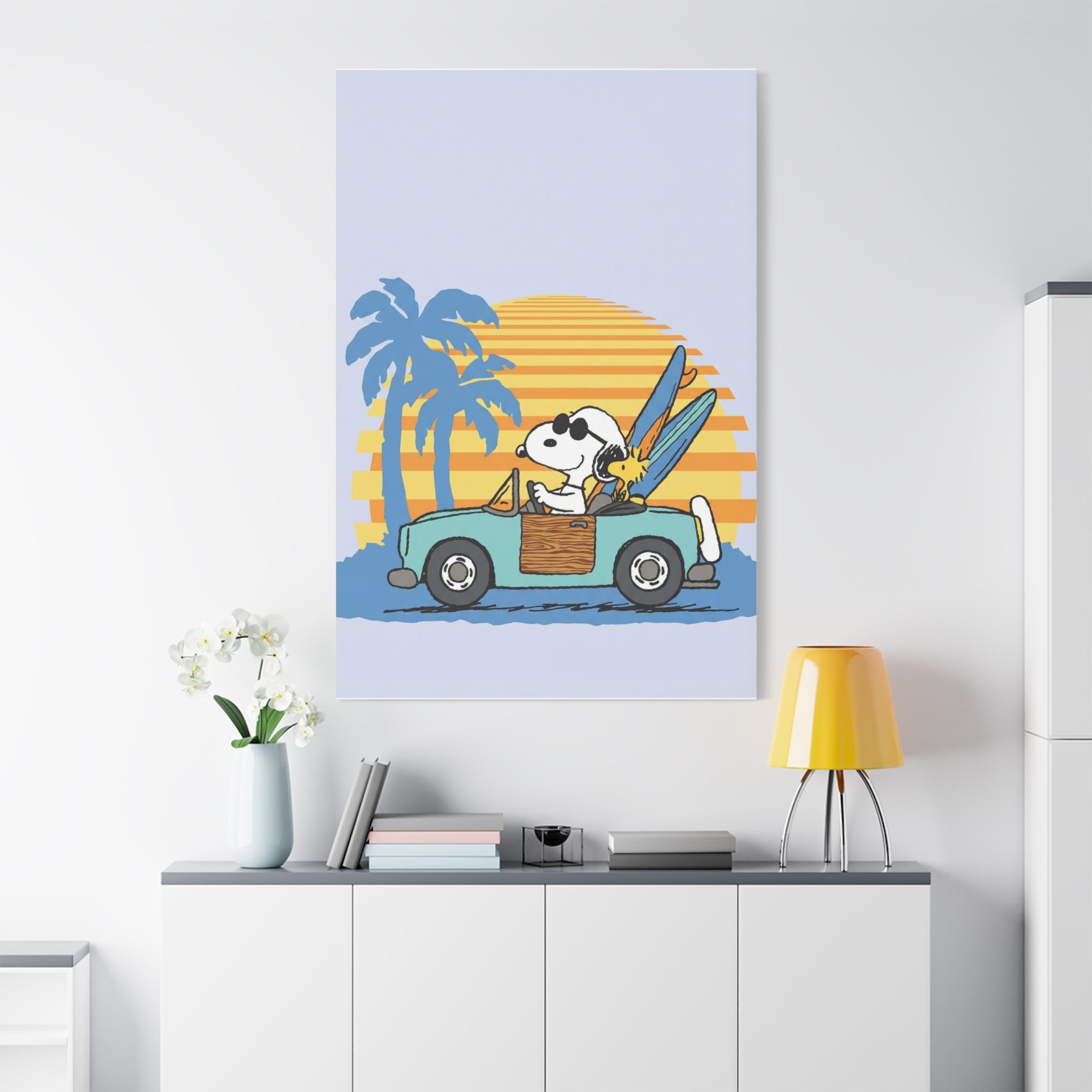 Surfboard Car Canvas