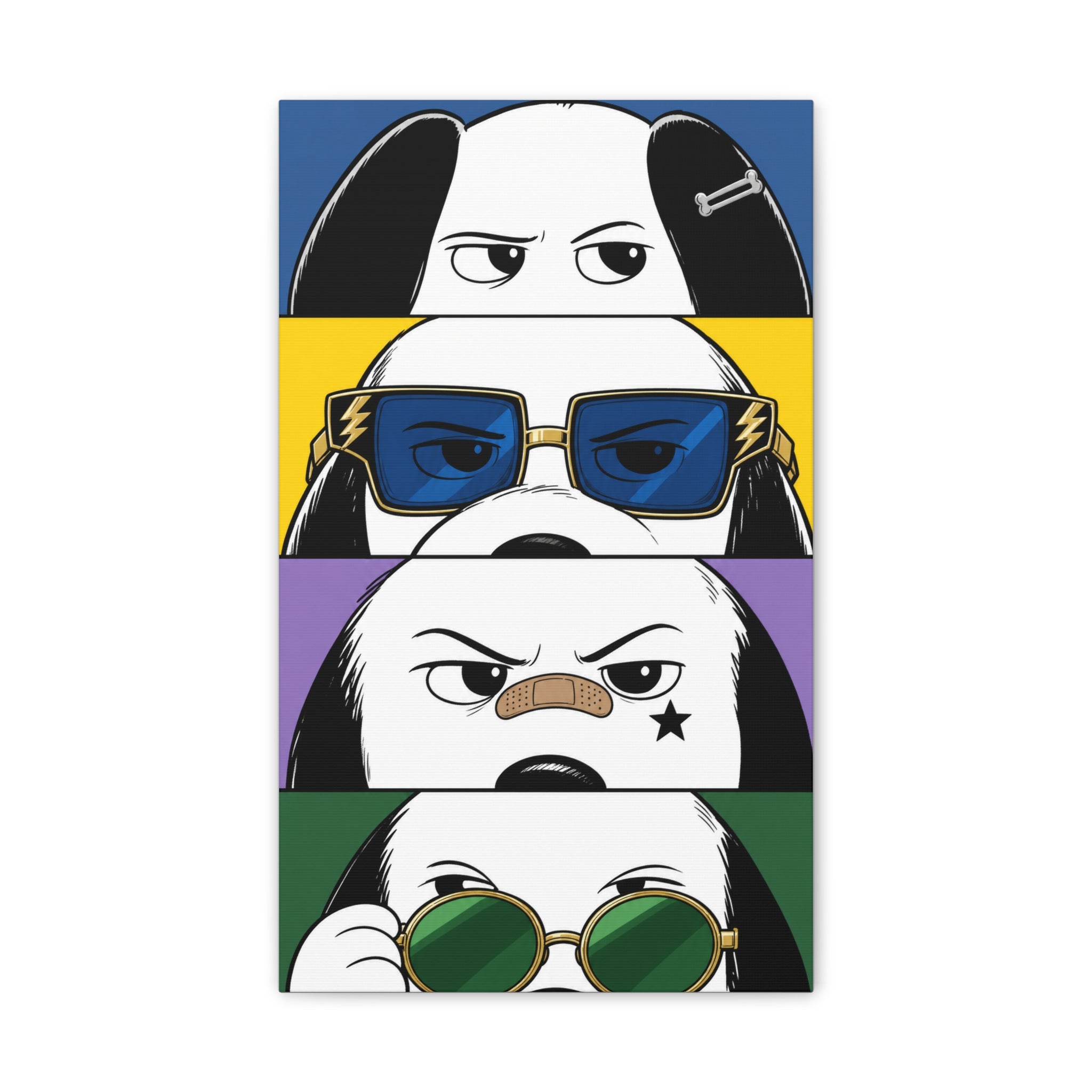 Dog Faces Pop Canvas