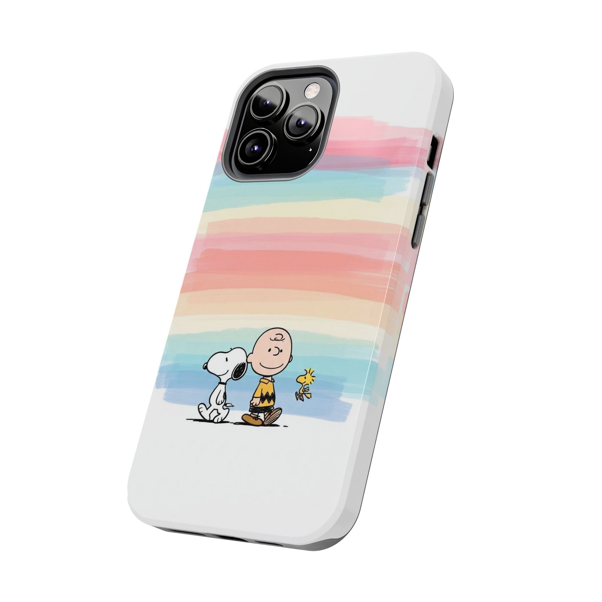 Rainbow Stripe Snoopy Phone Case