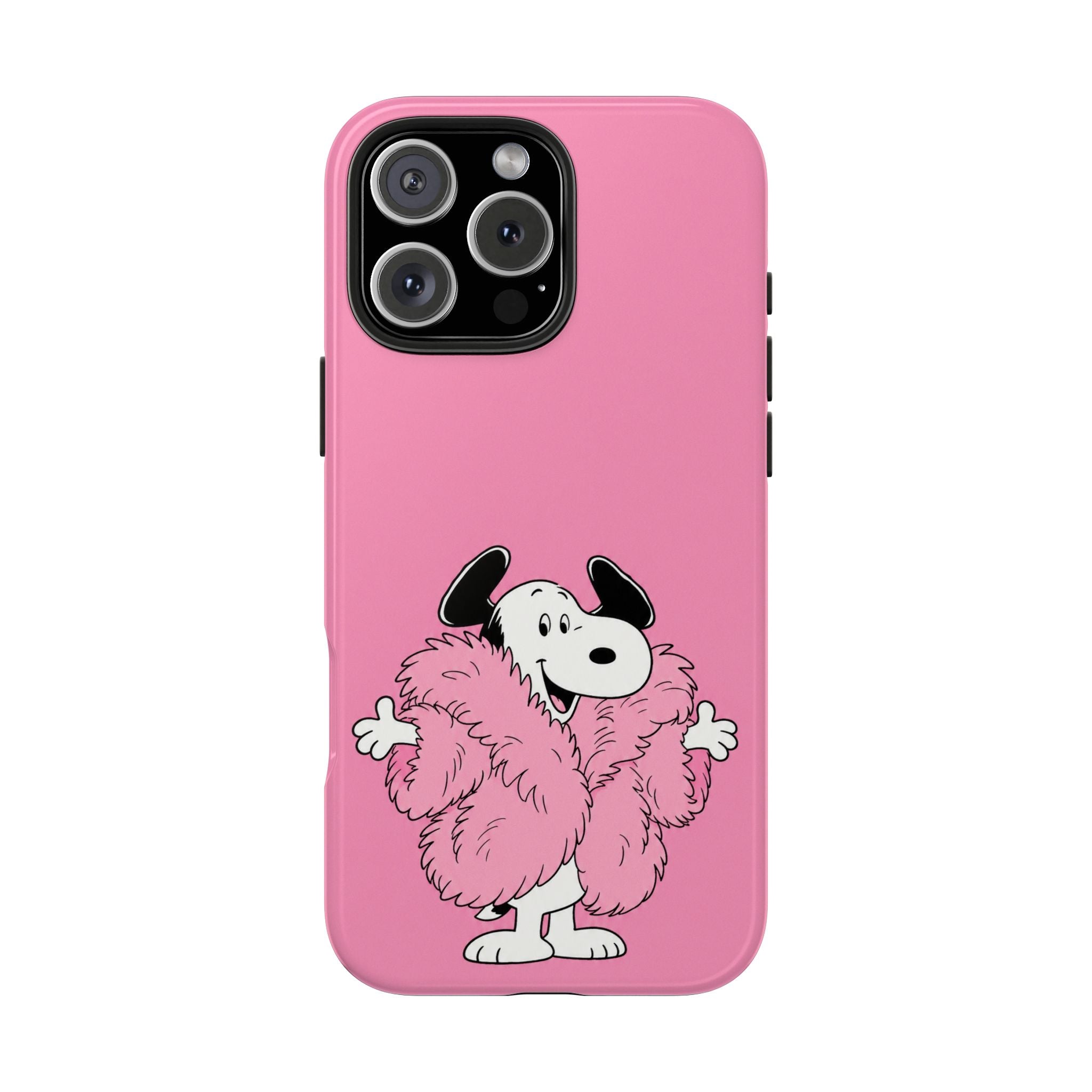 Pink Fuzzy Coat Case