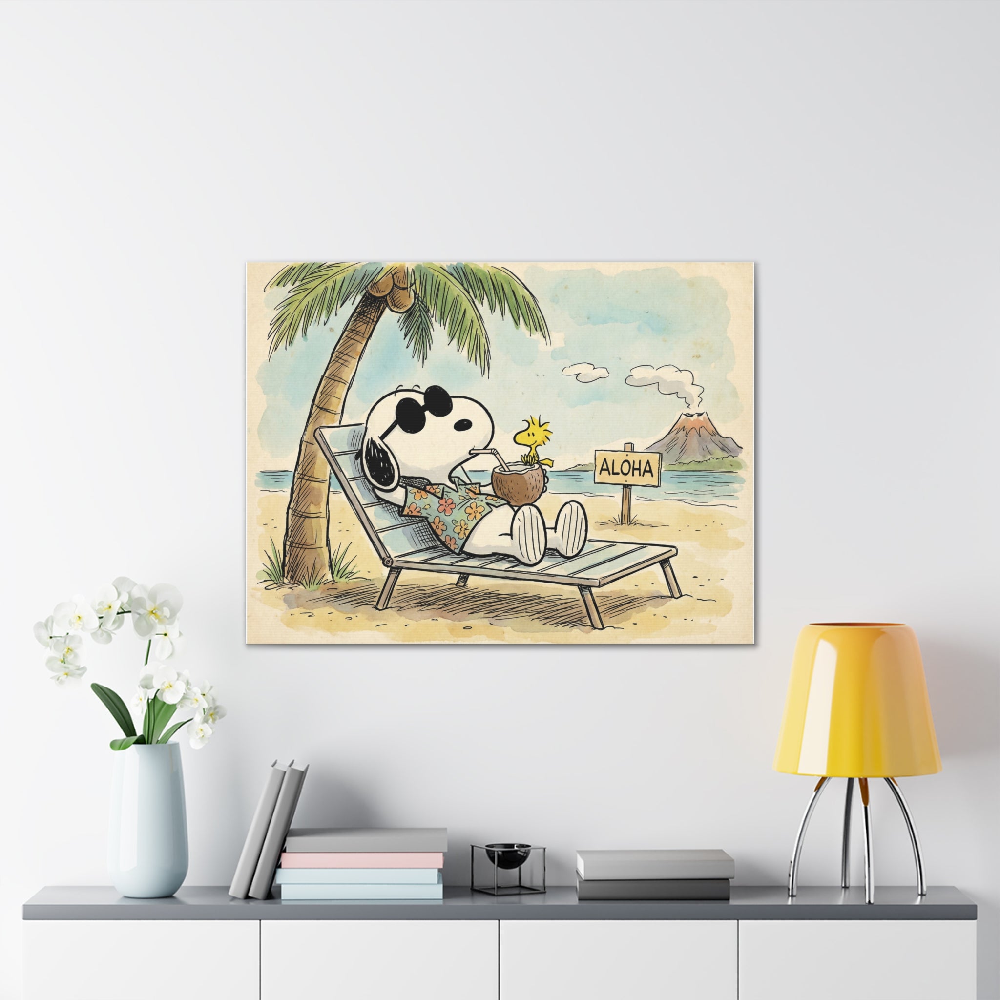 Tropical Aloha Beach Canvas