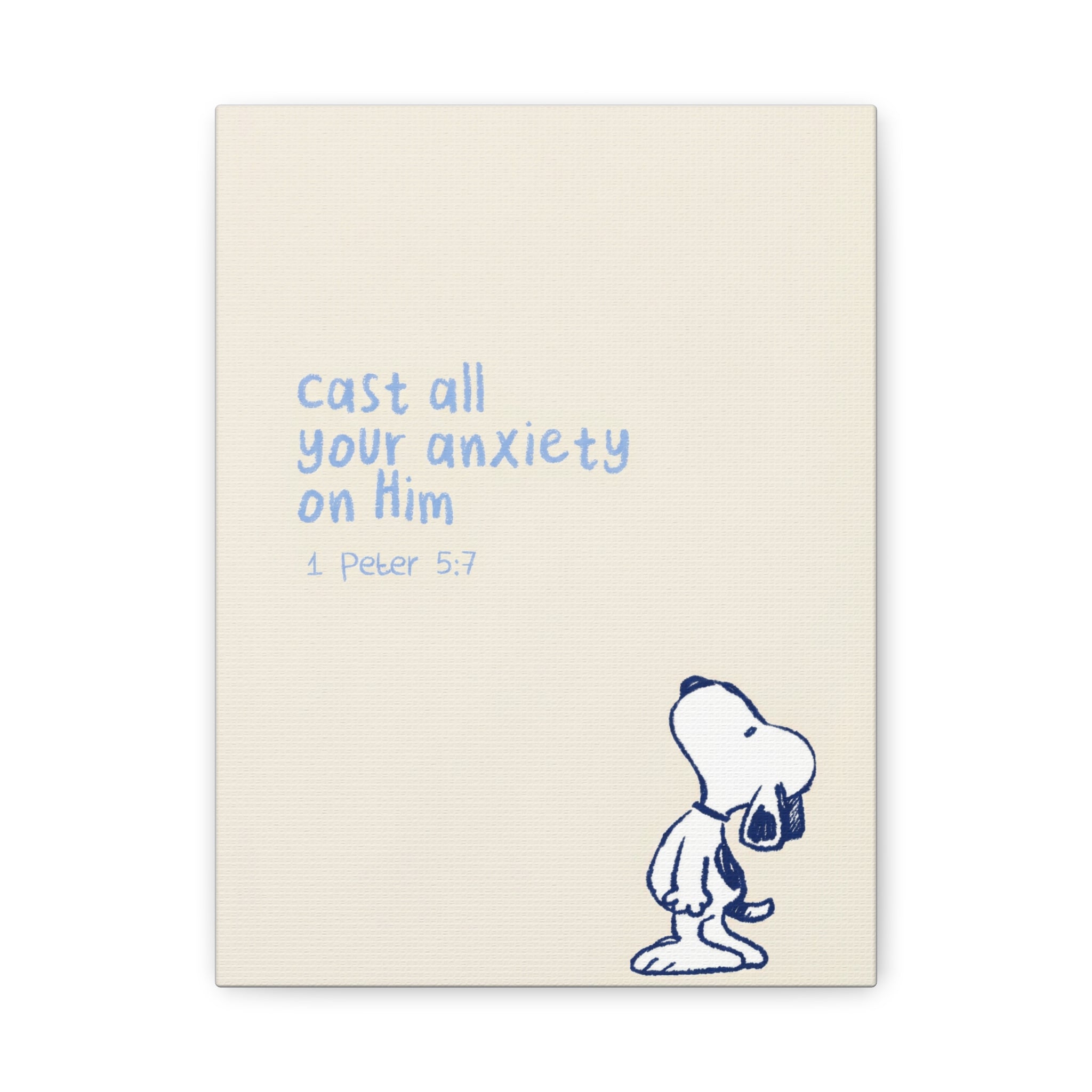 Cast Your Anxiety Canvas