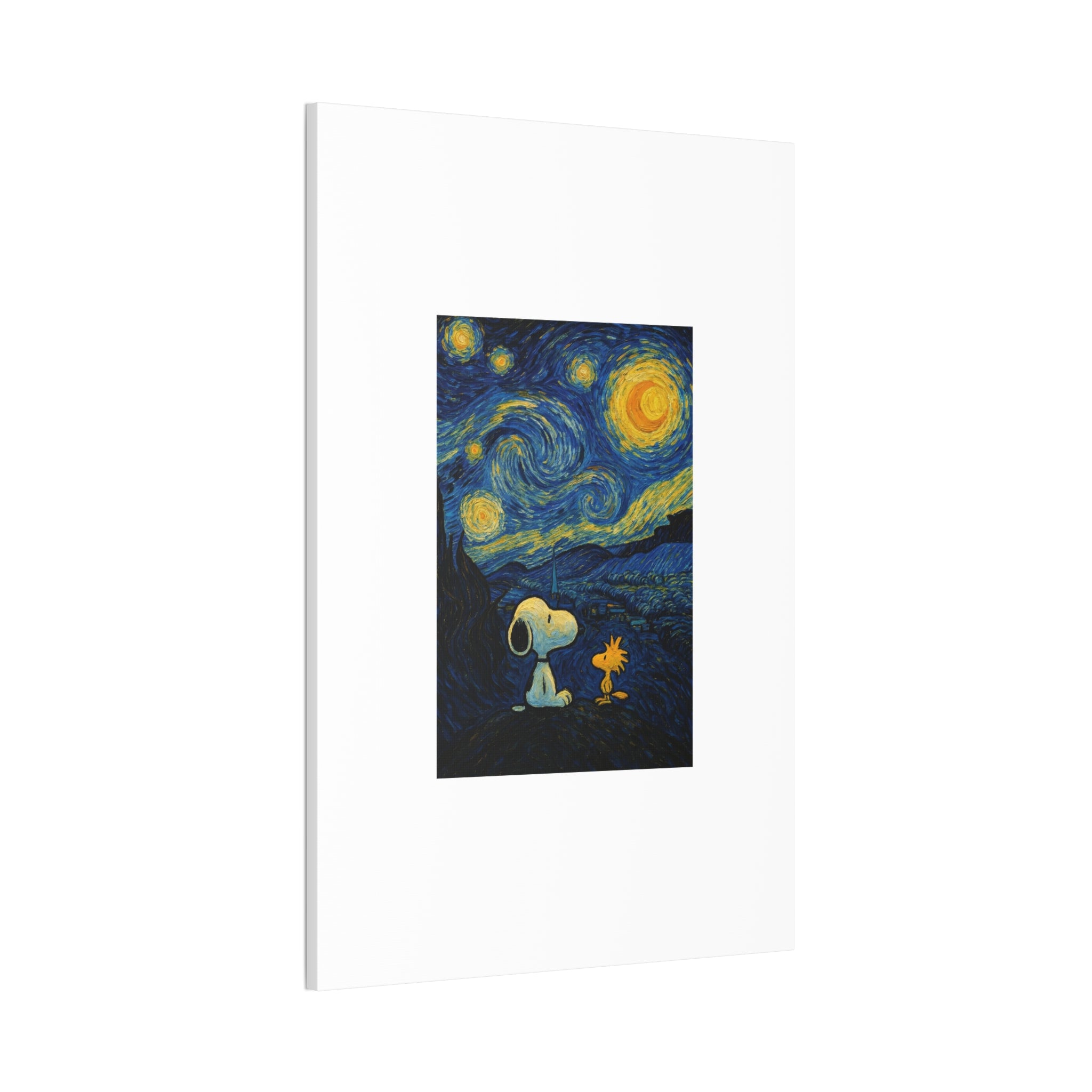Snoopy Paris Autumn Canvas