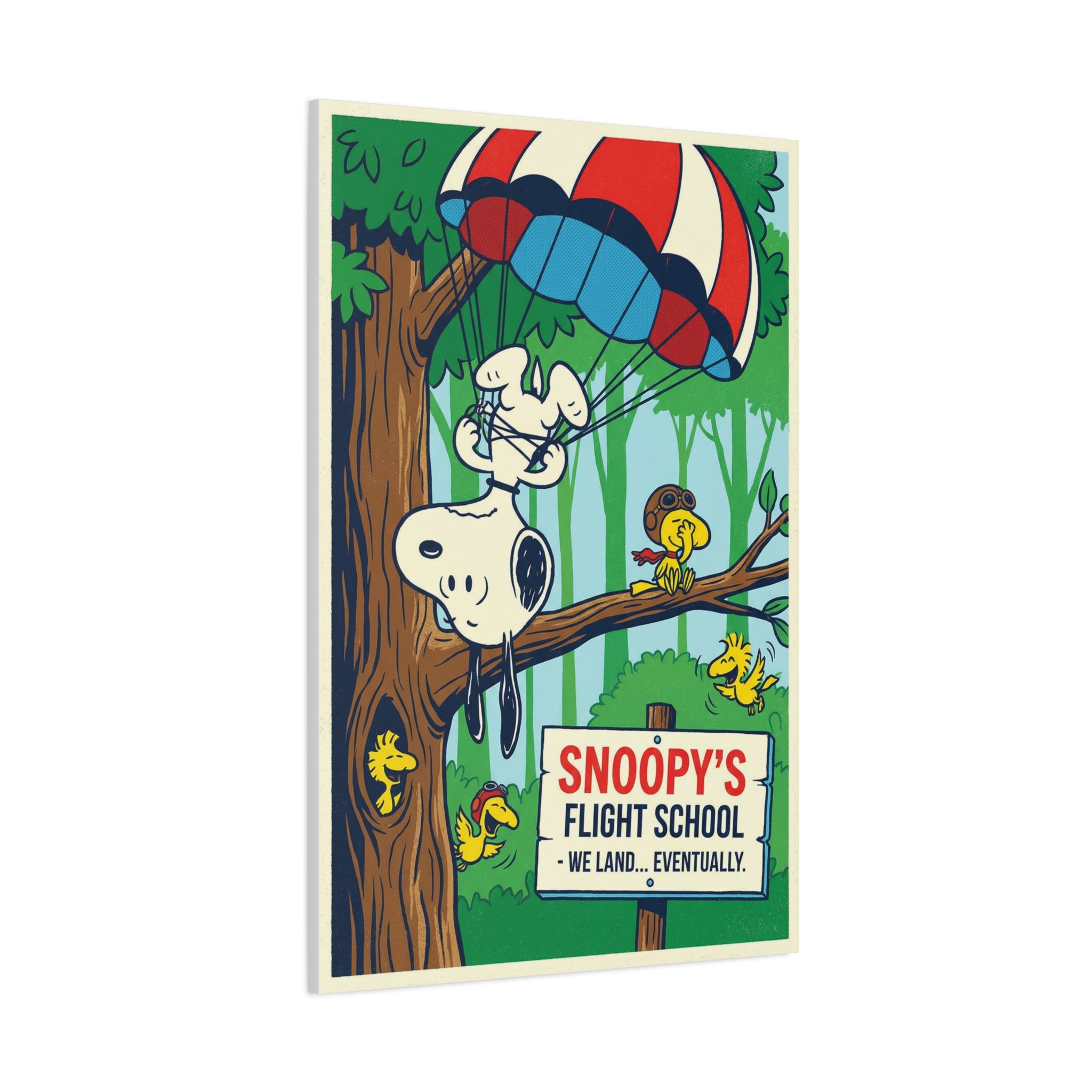 Snoopy Parachute Canvas