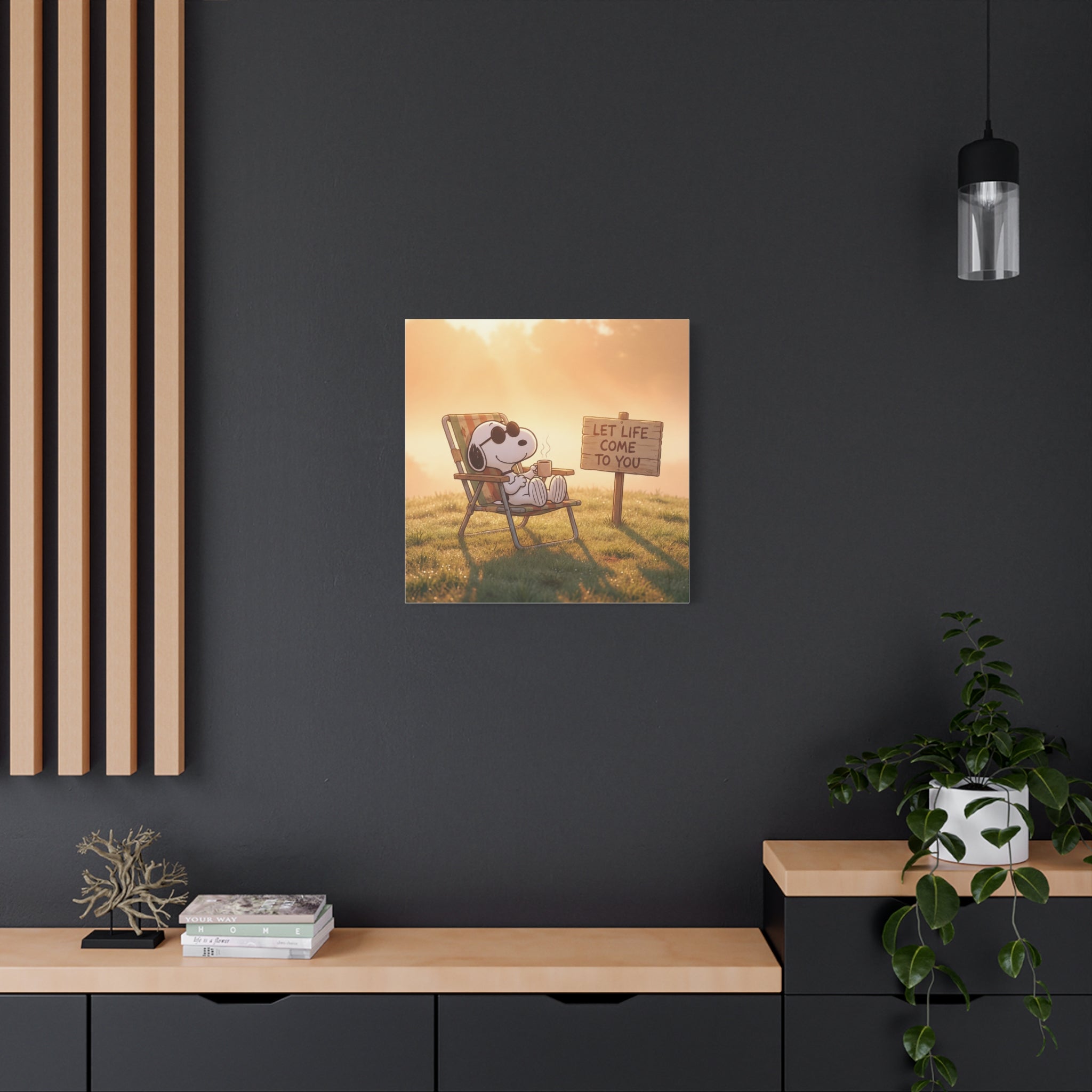Relaxing Snoopy Canvas