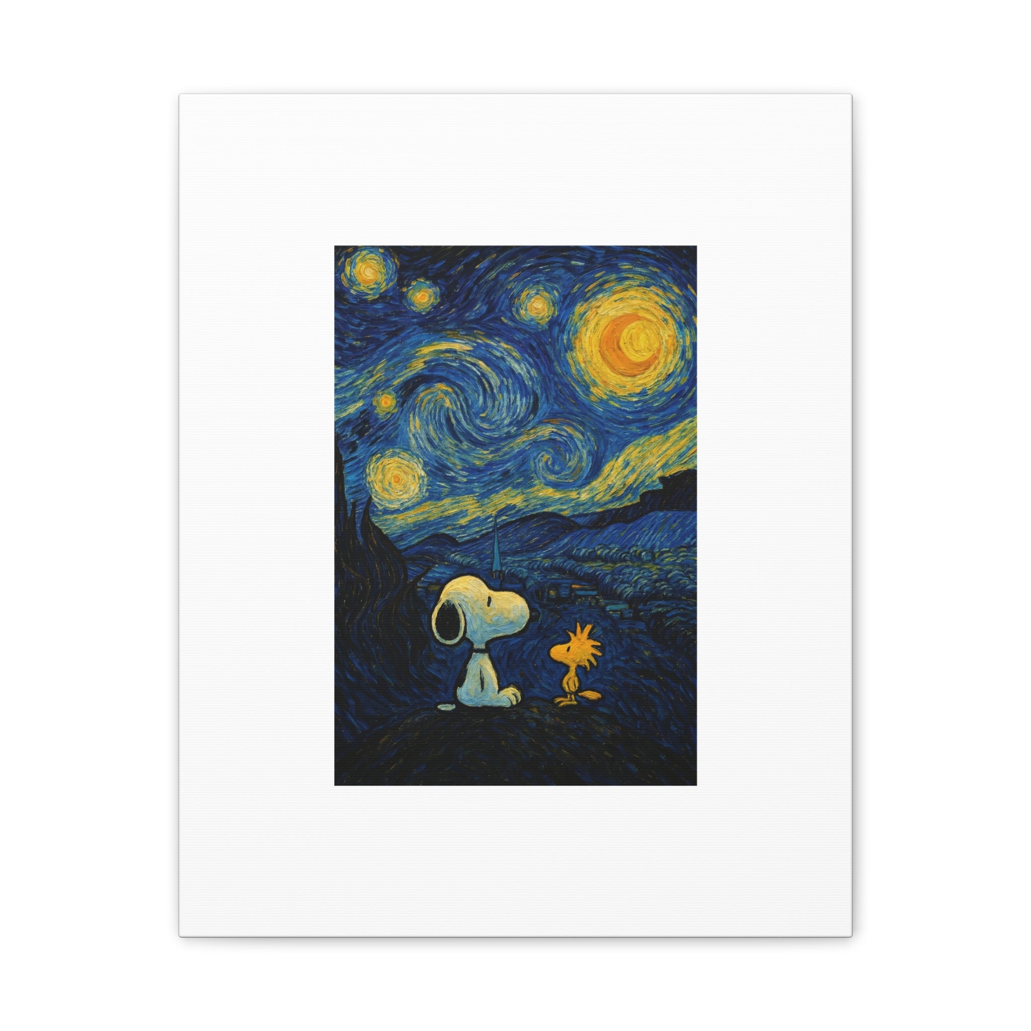 Snoopy Paris Autumn Canvas