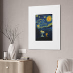 Snoopy Paris Autumn Canvas
