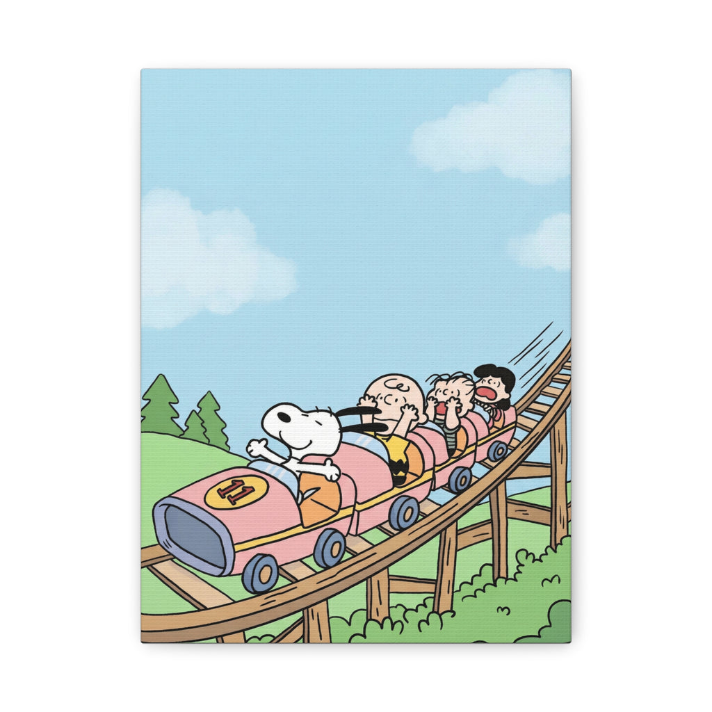 Snoopy Roller Coaster Canvas